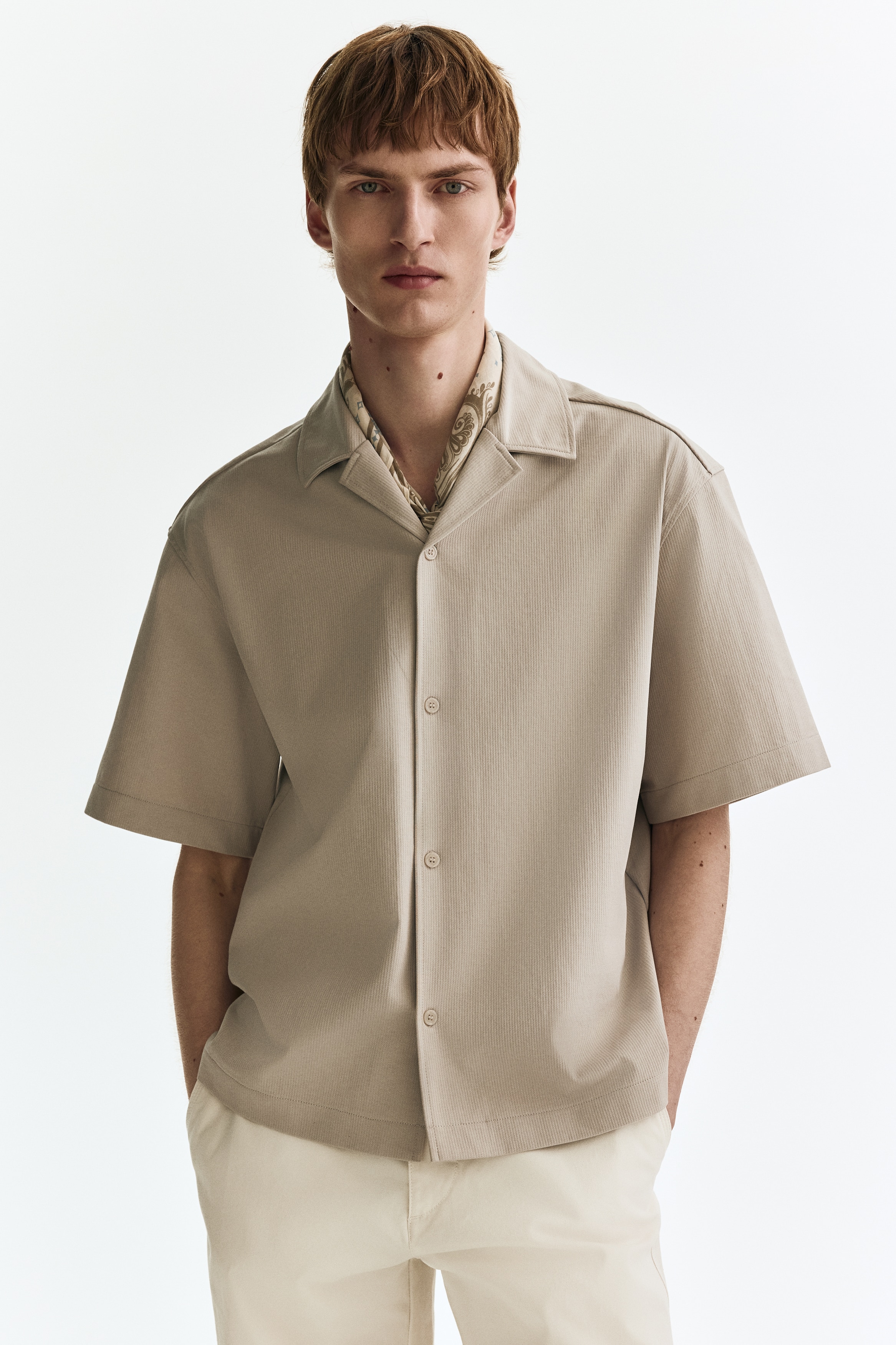 Relaxed-Fit Textured Resort Shirt from H&M - $39.99