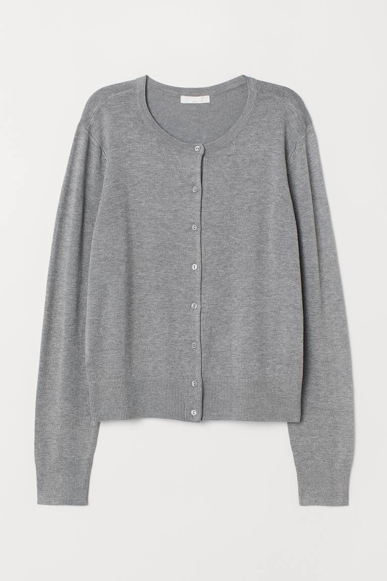 Fine-Knit Cardigan - Light taupe - Ladies | H&M US