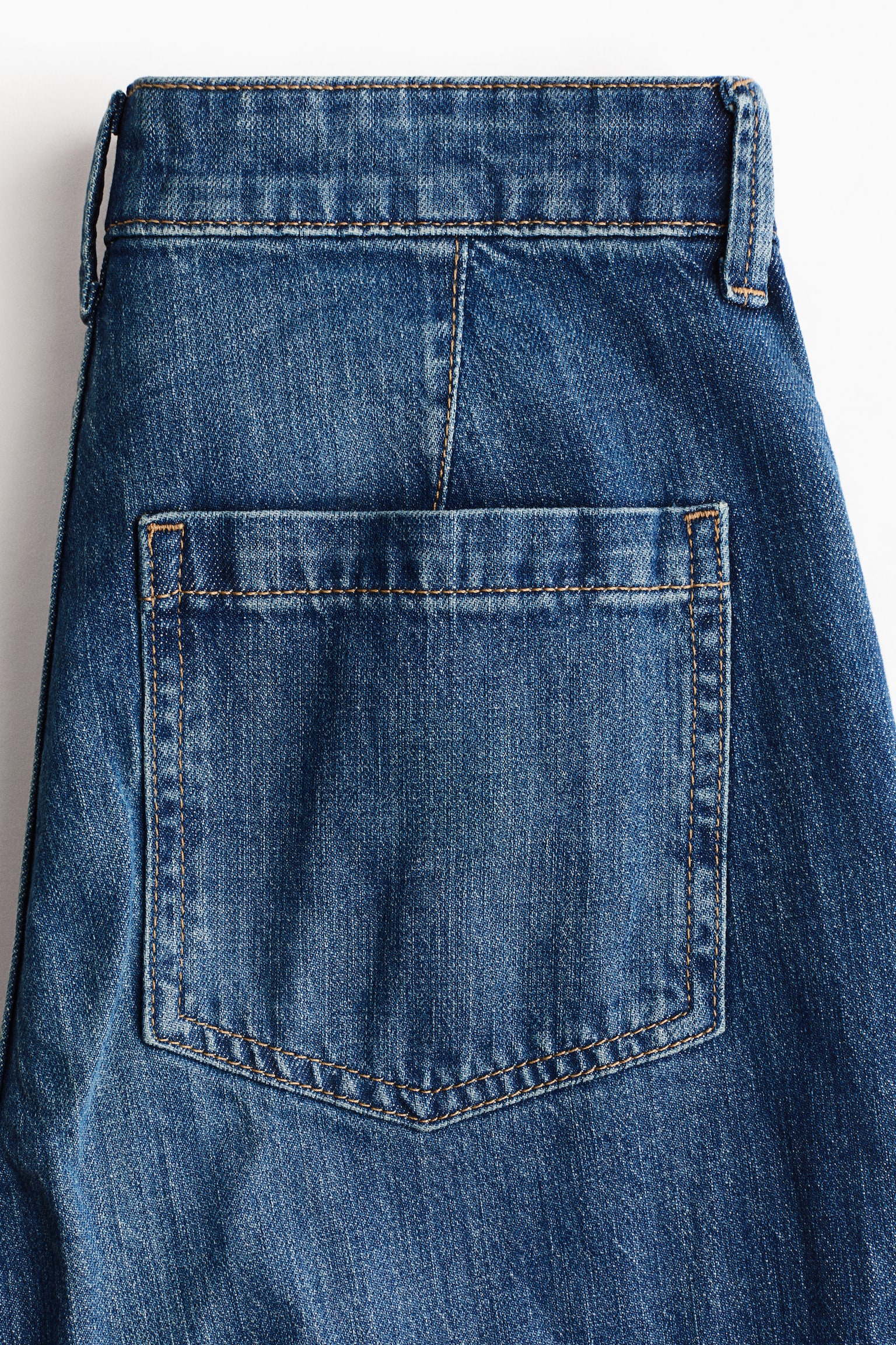 Женские джинсы H&M Wide High, цвет: Джинсовый синий — фото 3