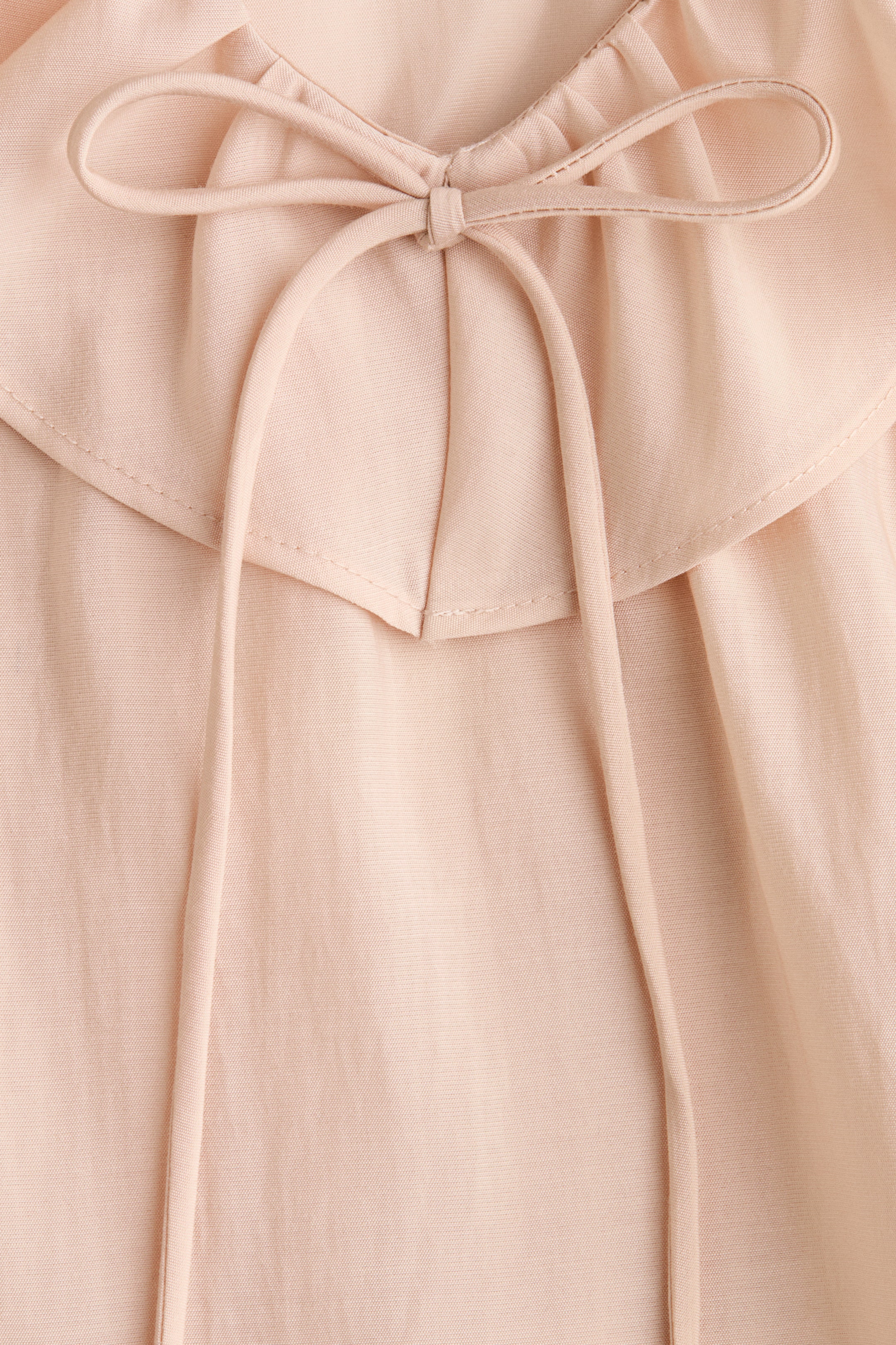 拡大画像を表示: フリルトリムブラウス - ライトベージュ - レディース | H&M JP 6