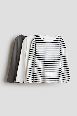 3-pack långärmad T-shirt