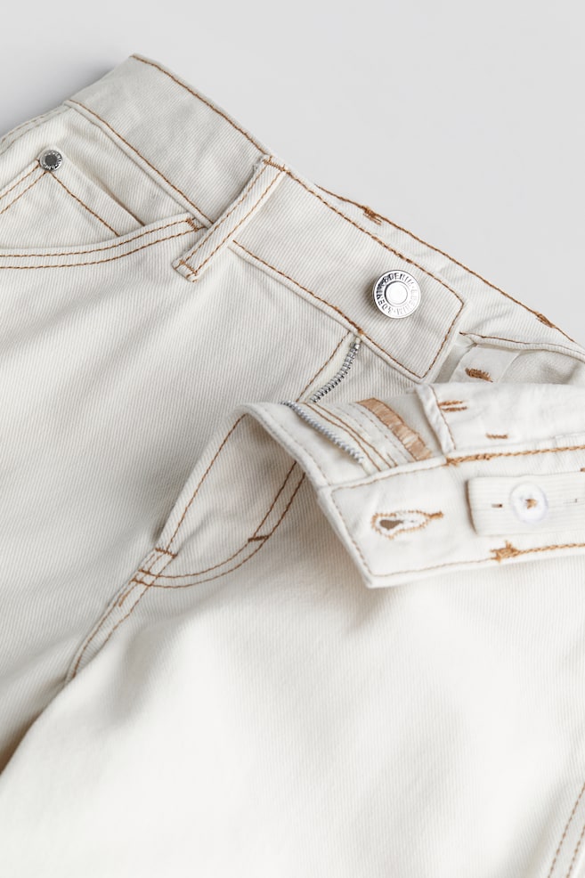 Baggy Fit Carpenter Jeans - Bianco naturale/Nero/bianco/Blu denim chiaro - 5
