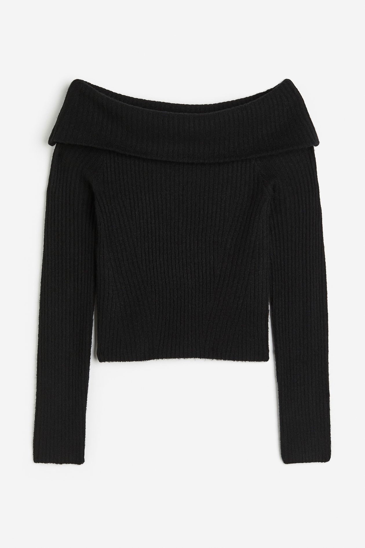 Off-the-shoulder jumper Schwarz Ladies H&M DE