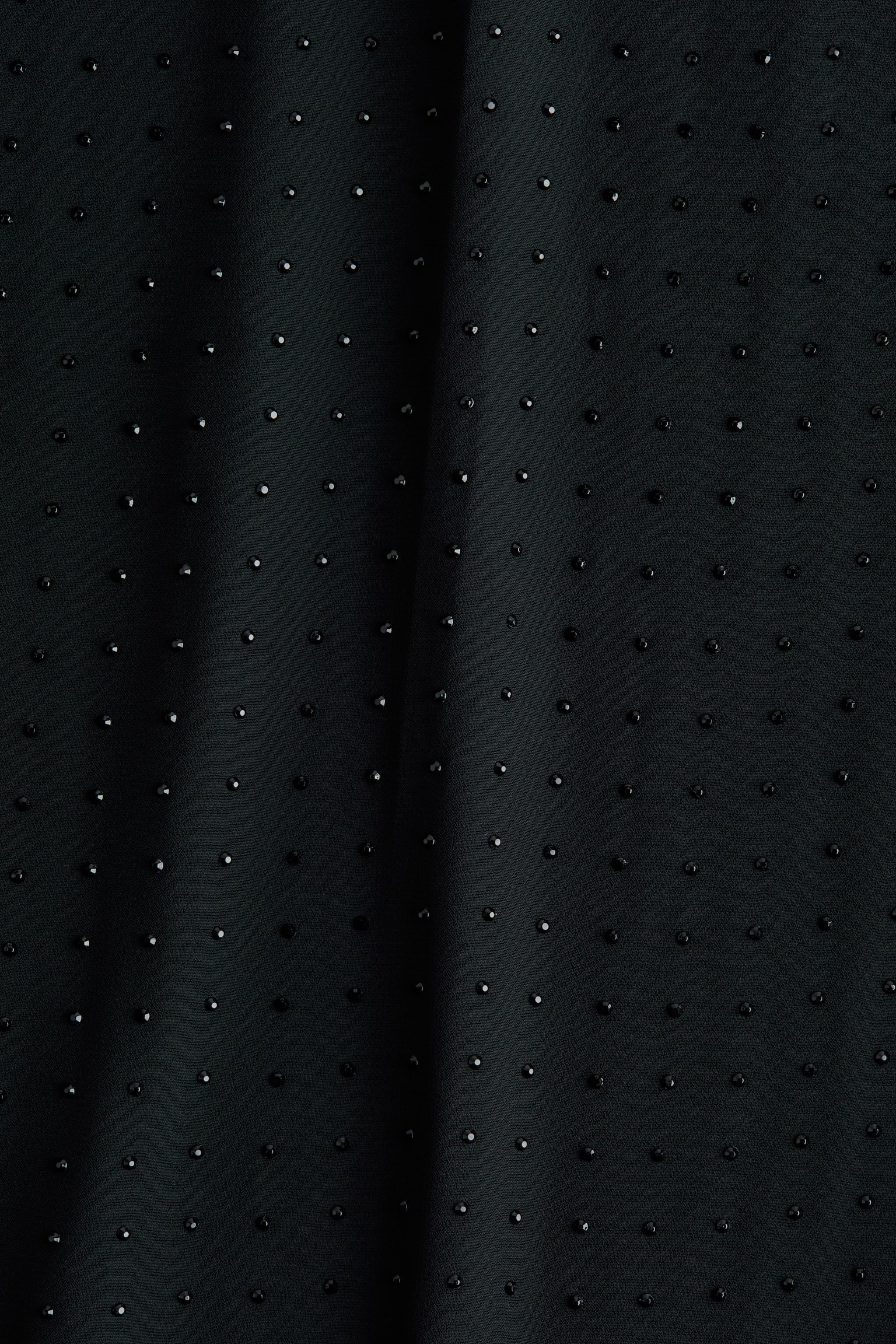 Ozdobené šifónové šaty - Čierna - 6