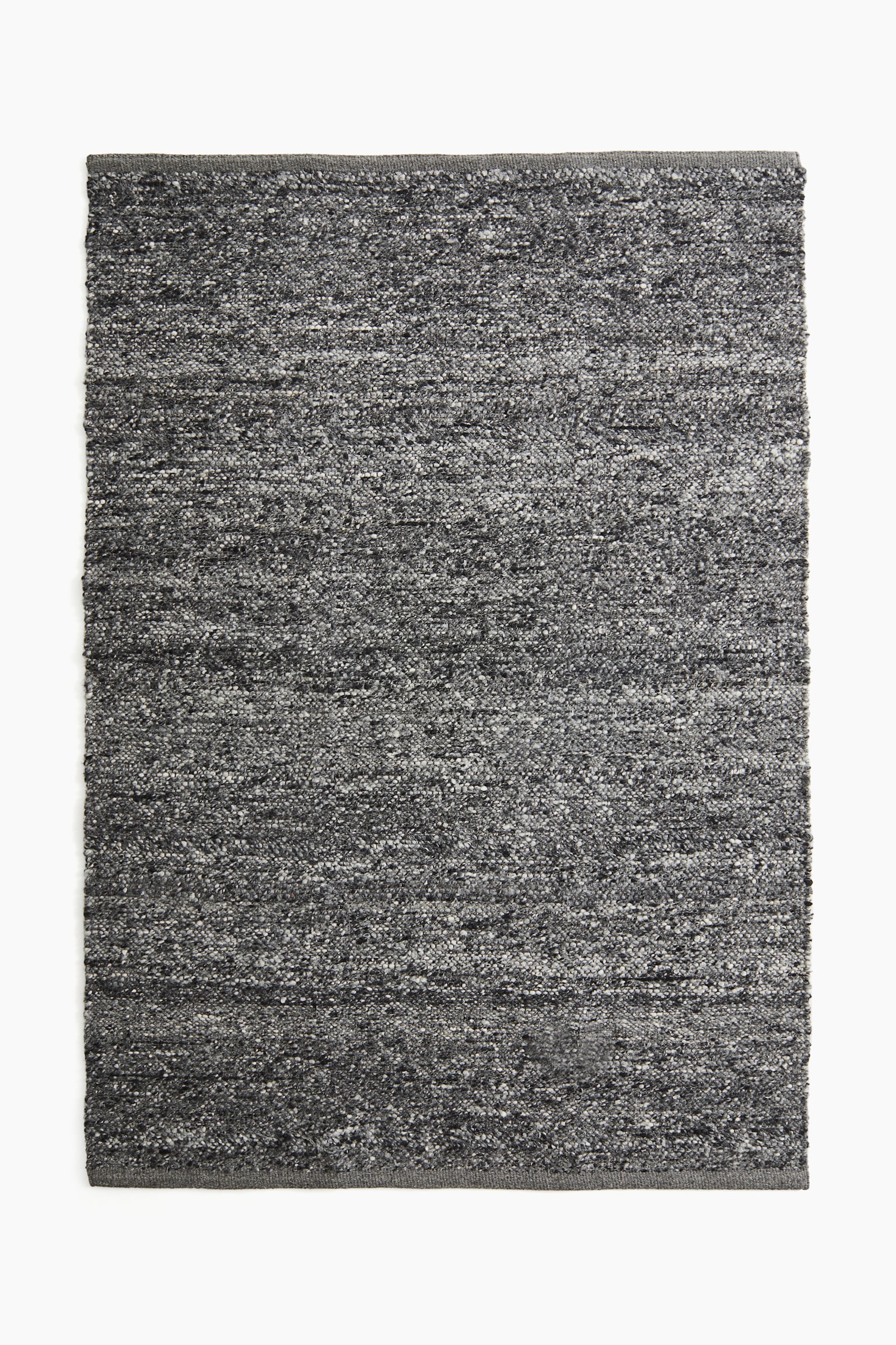 Wool-blend rug - Dark grey marl - 1