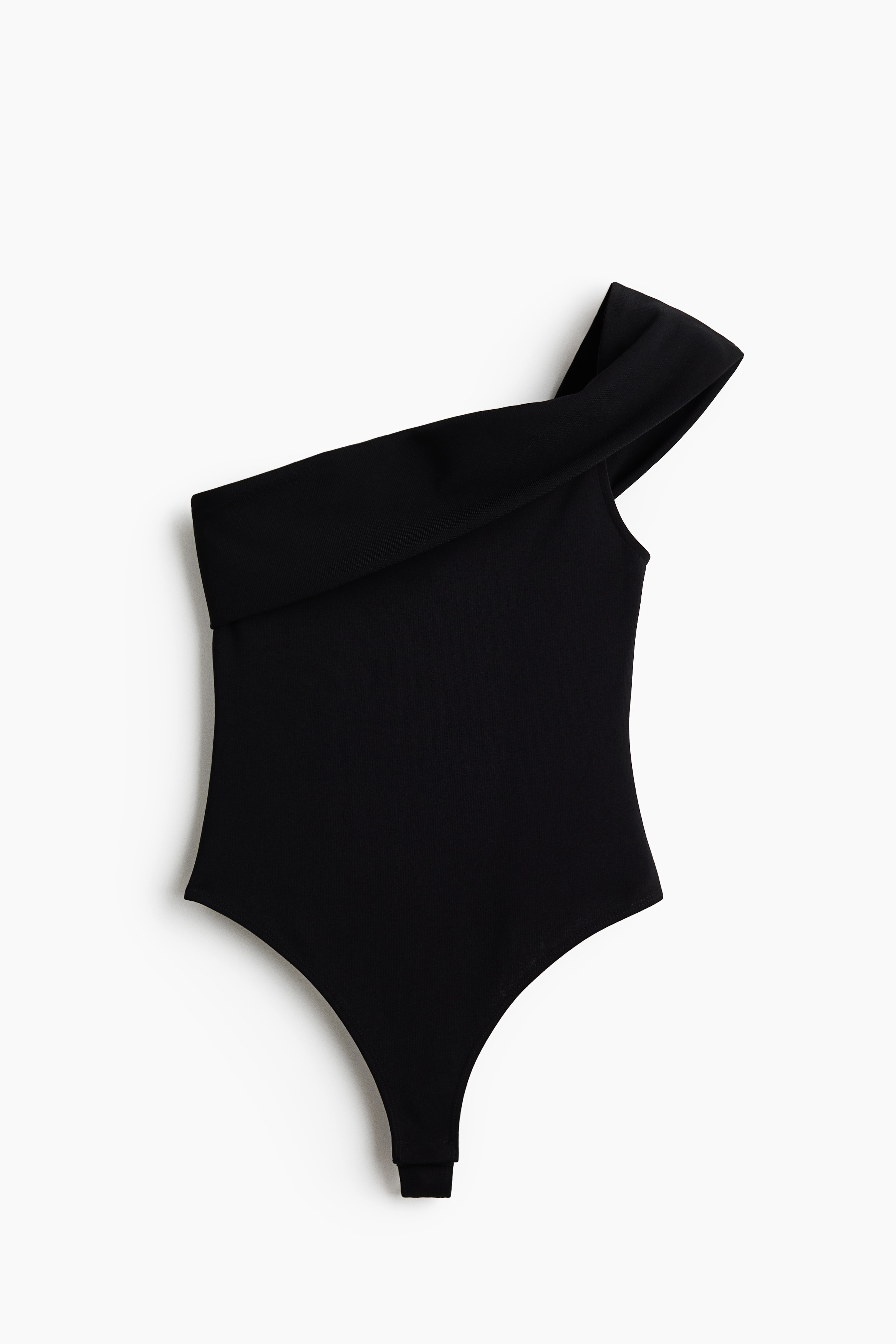 Body tanga off-the-shoulder - Negro/Crema
