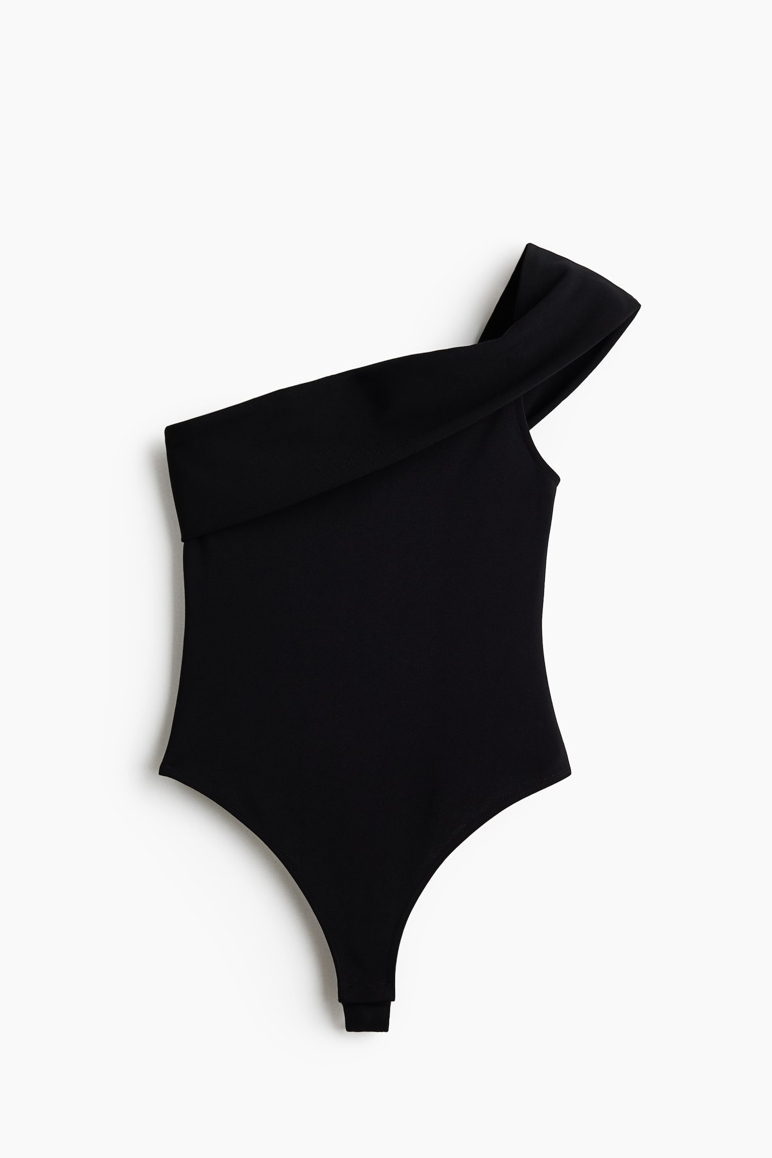 Off-the-shoulder thong body - Black/Cream - 2