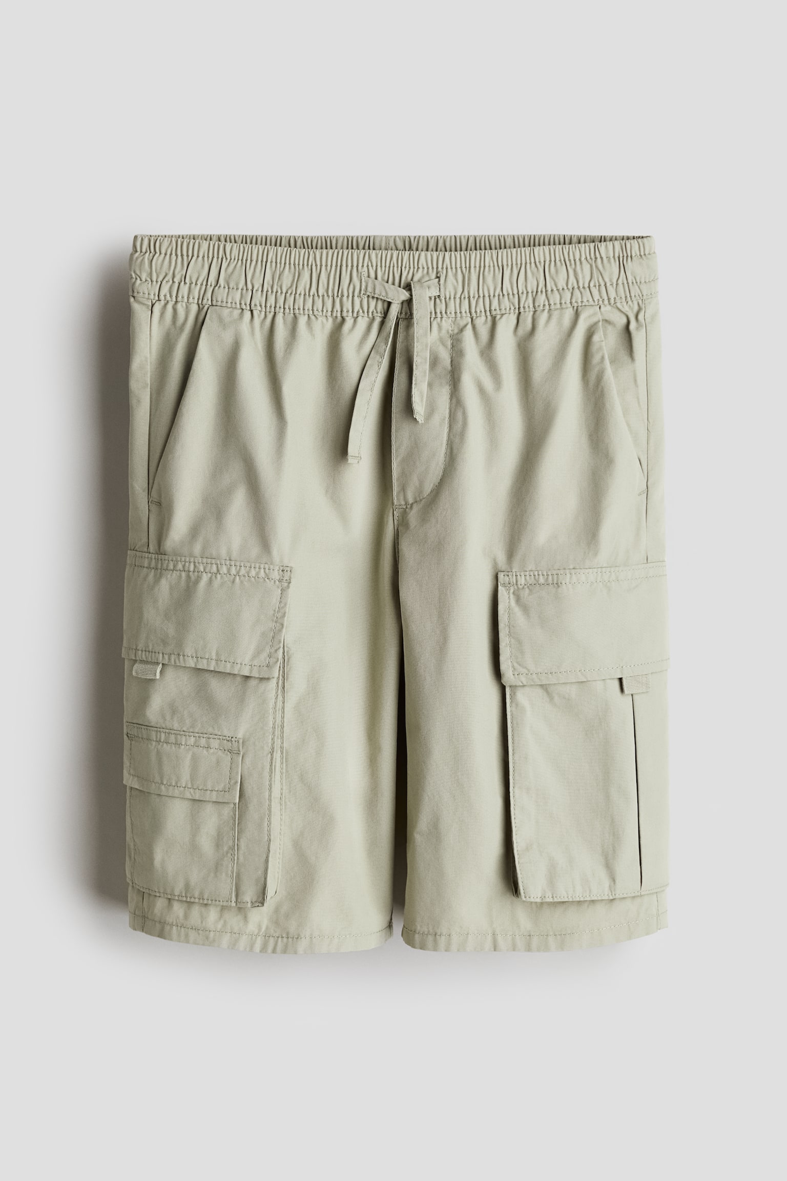 Cargo shorts - Light khaki green/Light denim blue - 1