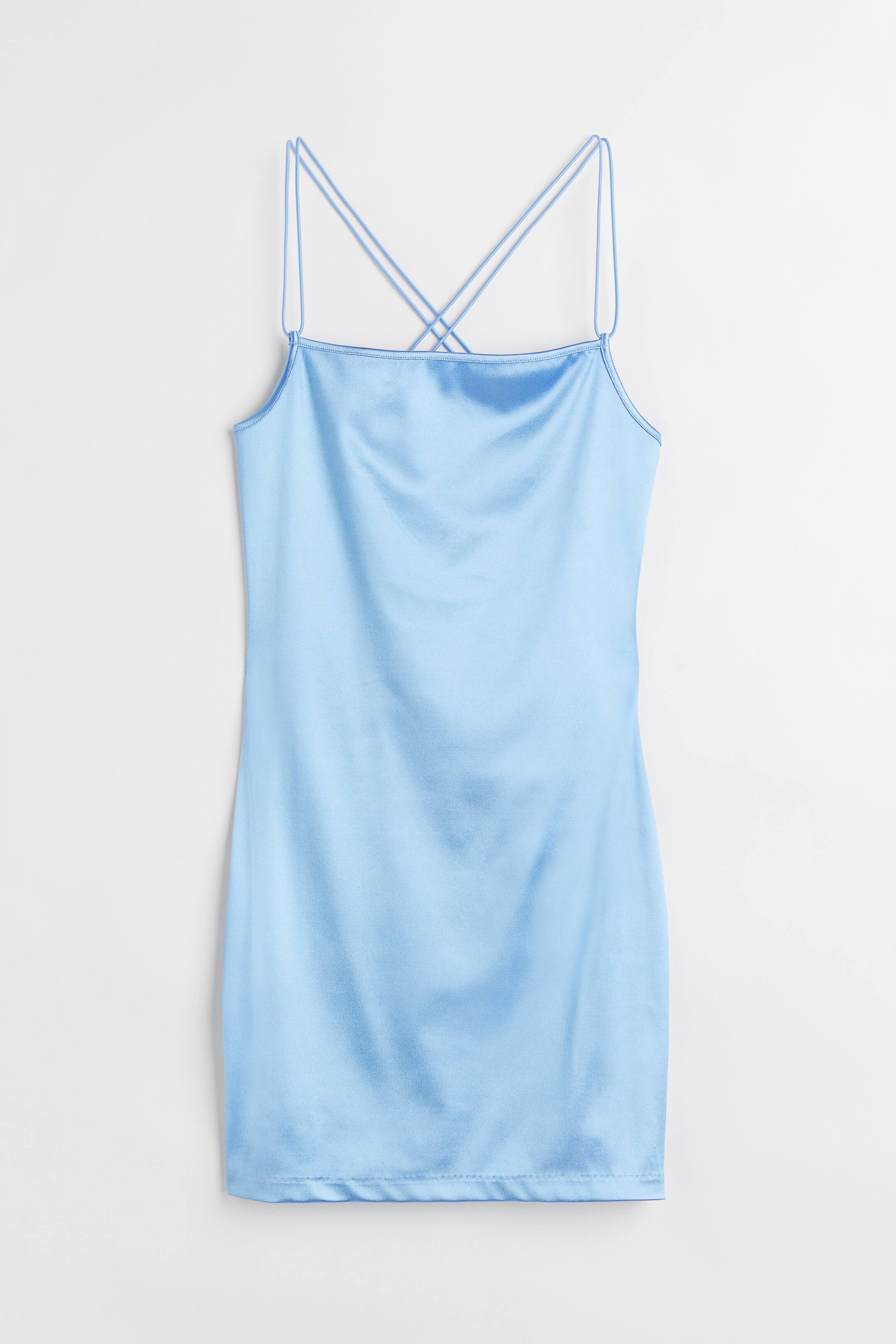 View larger image: Fitted dress - Light blue - Ladies | H&M 1