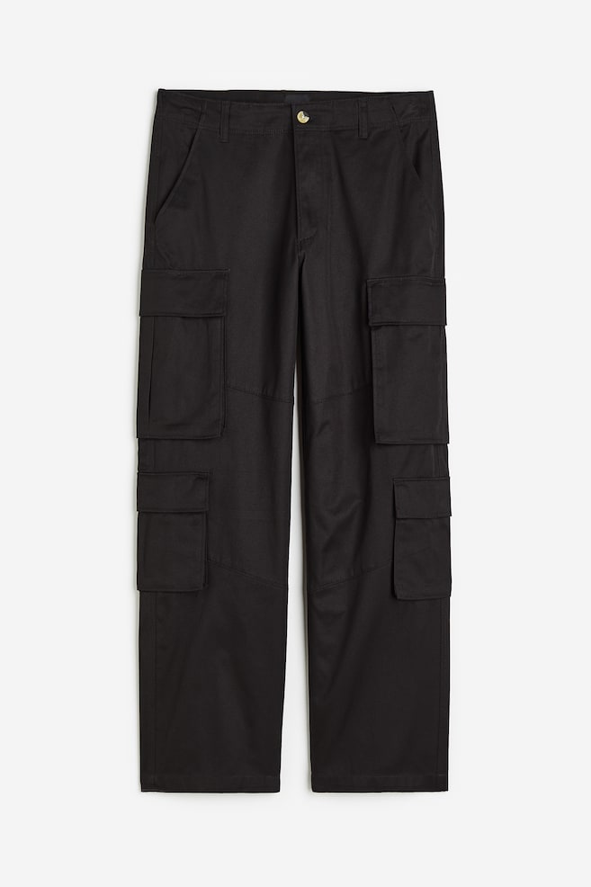 Relaxed Fit Cargo trousers - Black/Brown/Cream - 2