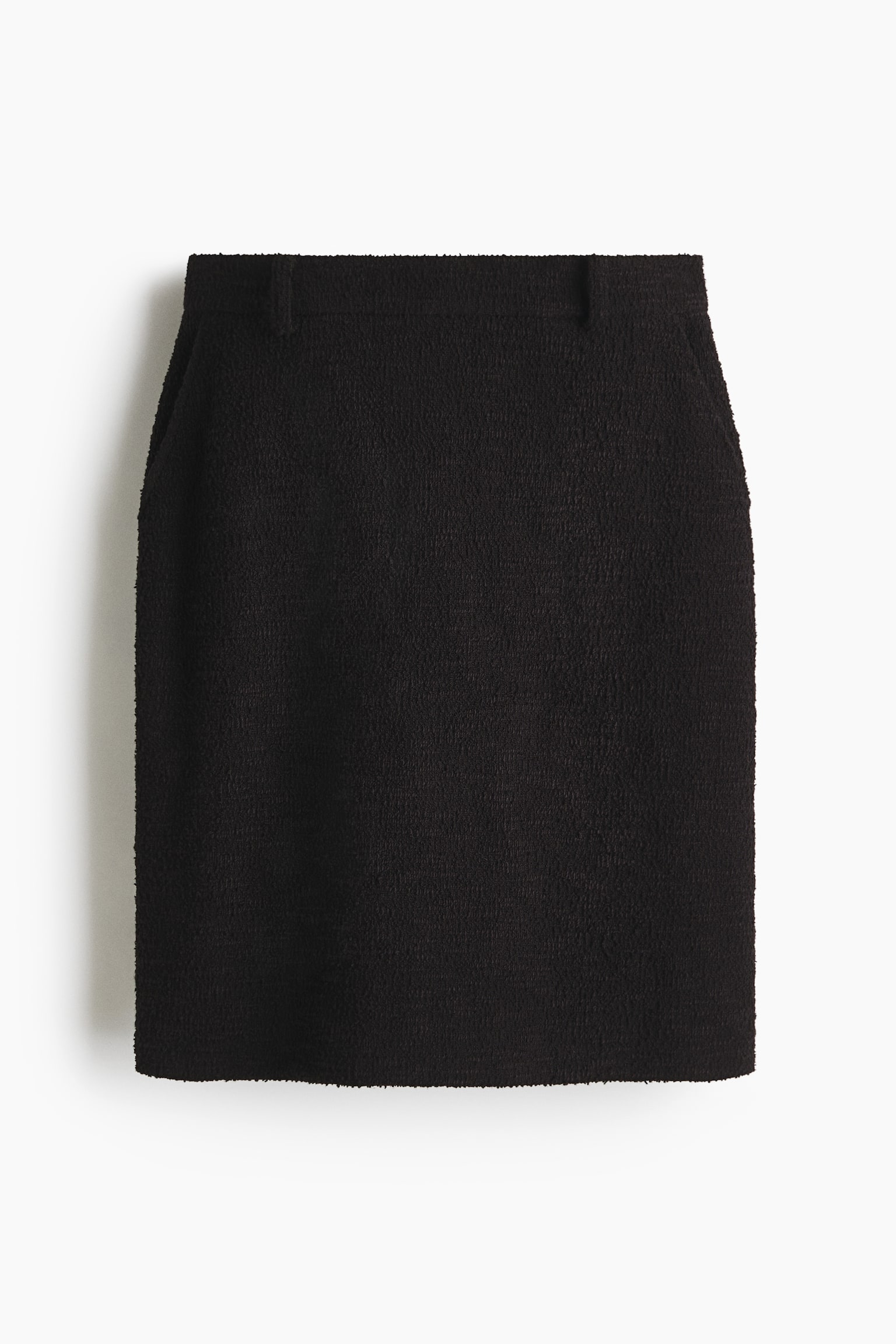Jersey pencil skirt - Black/Grey marl/Striped - 2
