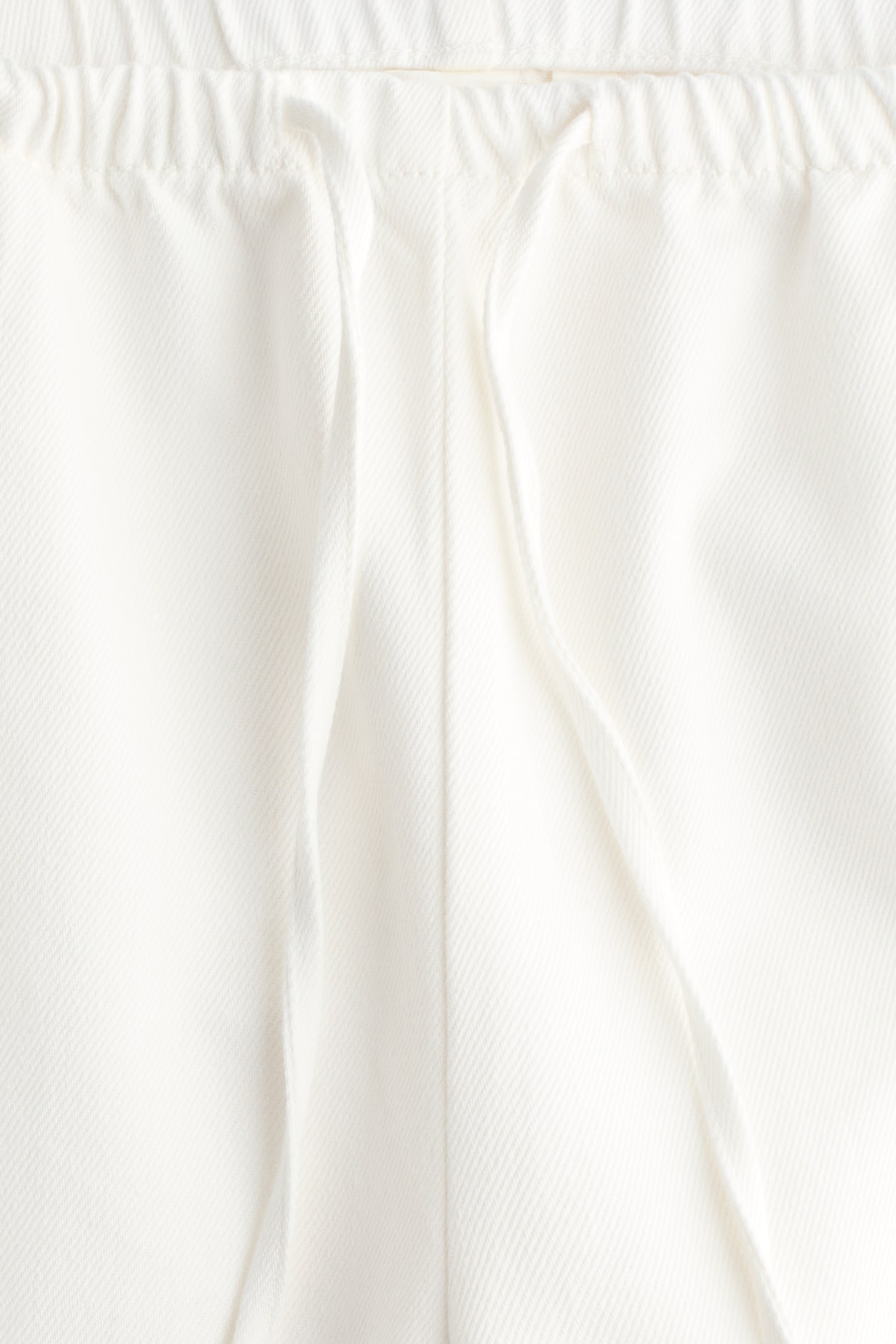 Denim drawstring trousers - image 2