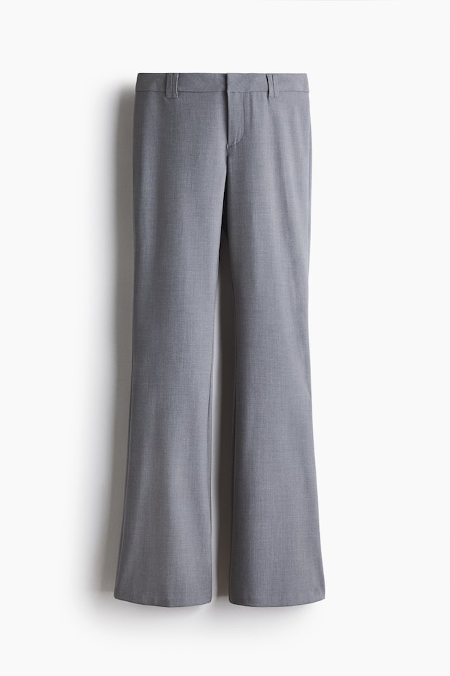 Flared Dress Pants - Gray/Black/Dark gray - 1