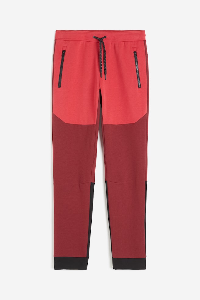 Pantalon jogger tech DryMove™ avec poches zippées - Rouge foncé/color block/Noir/Bleu marine - 1