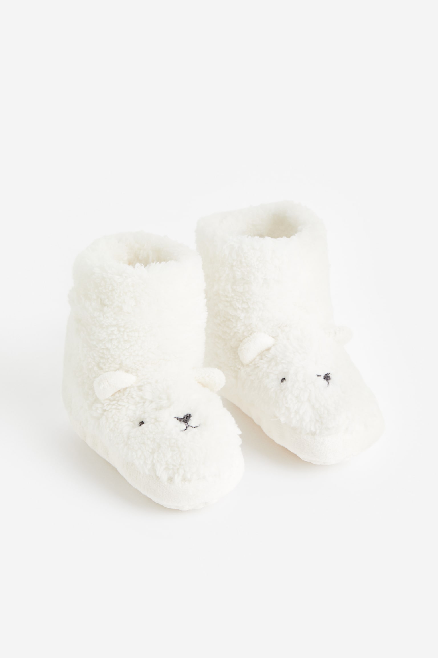 Slippers - White/Light grey/Pattern/Dark beige - 1