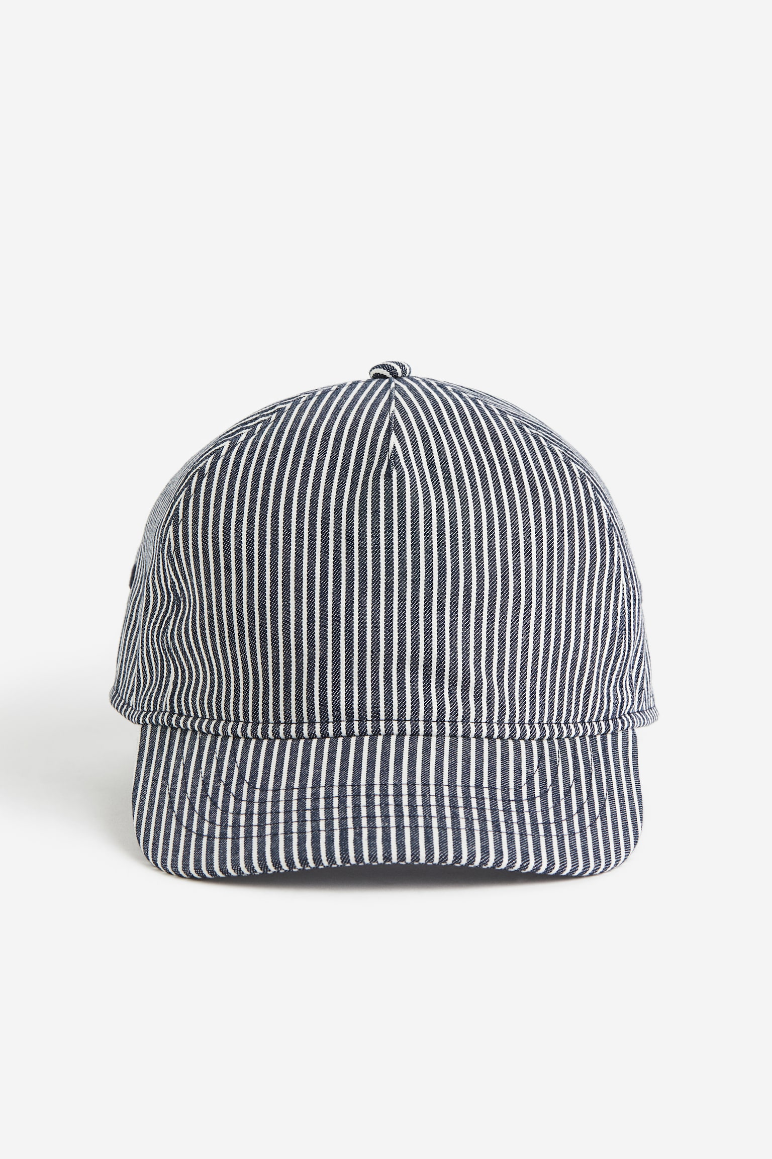 Twill cap - Blue/White striped - 1