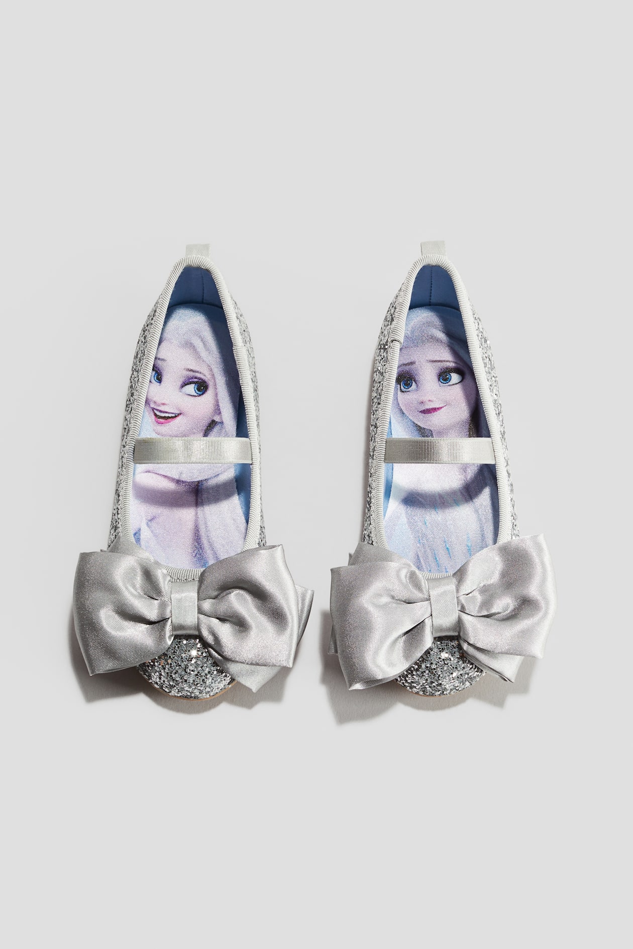 Ballerines Princesse Monissy Fille - Paillettes Strass Noeud Elsa - Chaussures Cadeau Anniversaire Déguisement