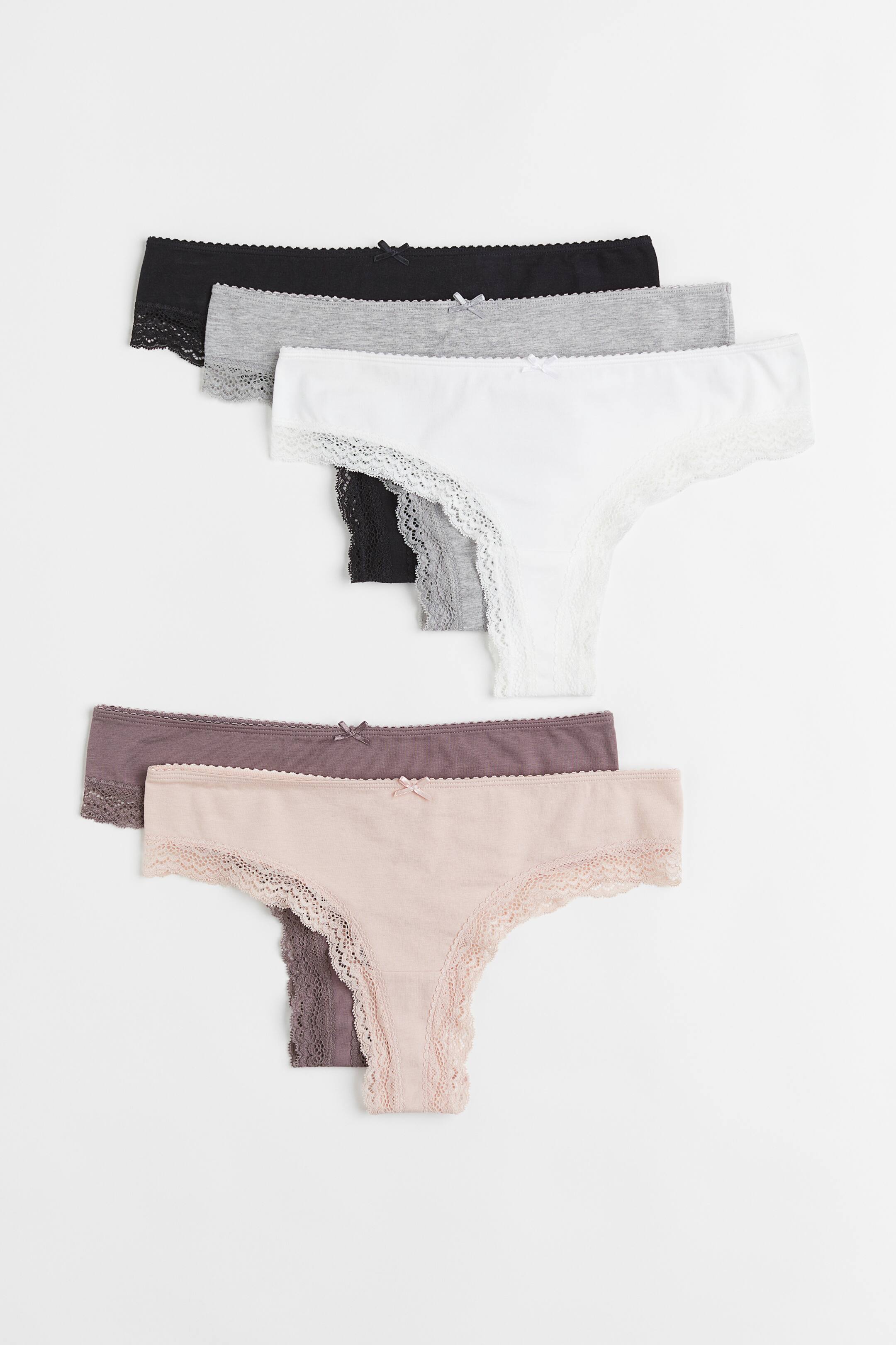 View larger image: 5-pack Brazilian briefs - Old rose - Ladies | H&M 1