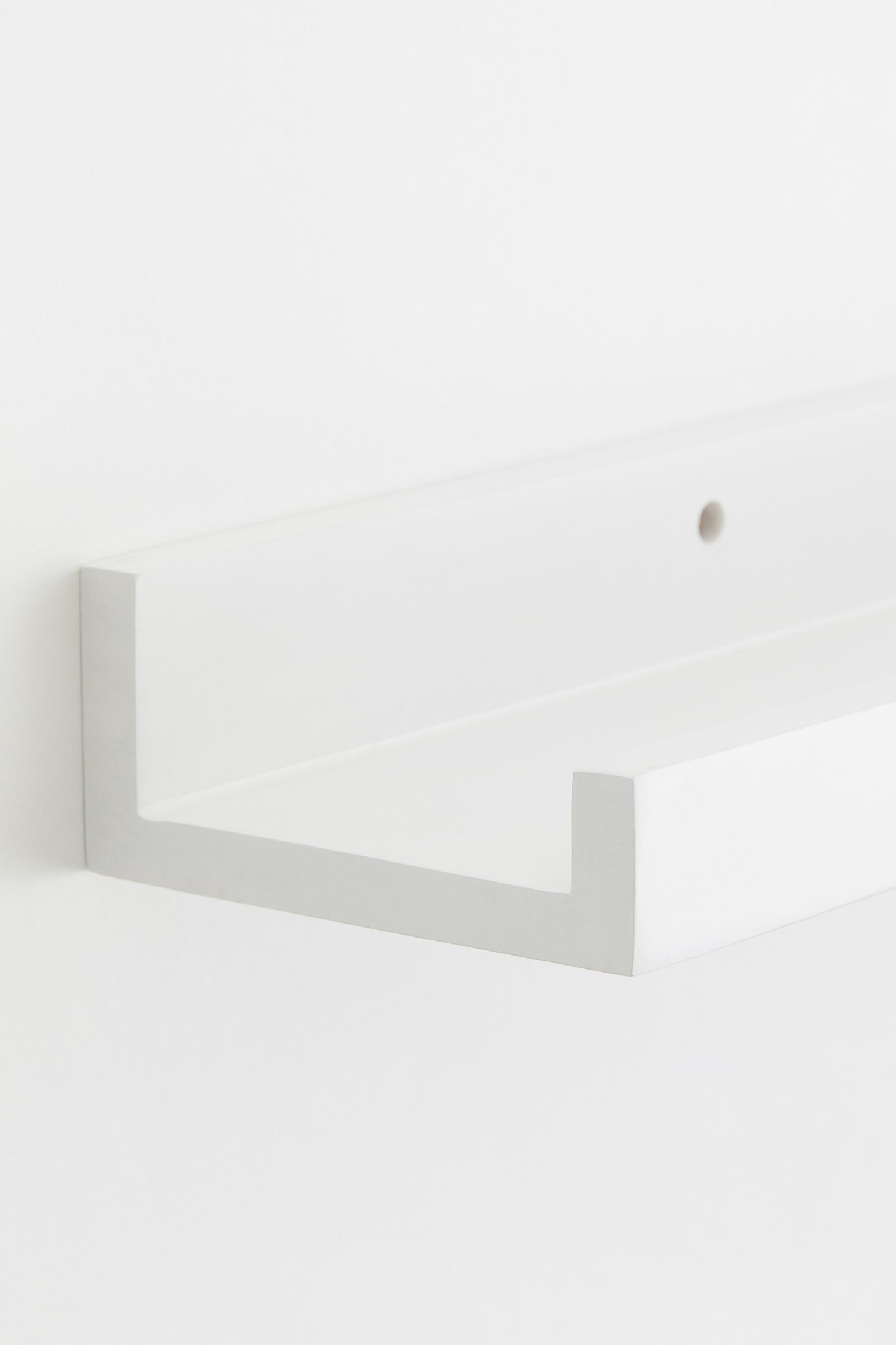 Wooden picture shelf - White - 2