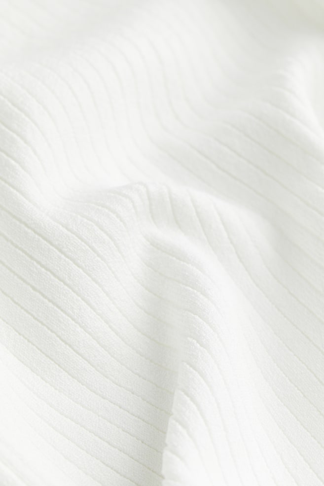 Pullover con scollo asimmetrico - Bianco/Rosso - 6
