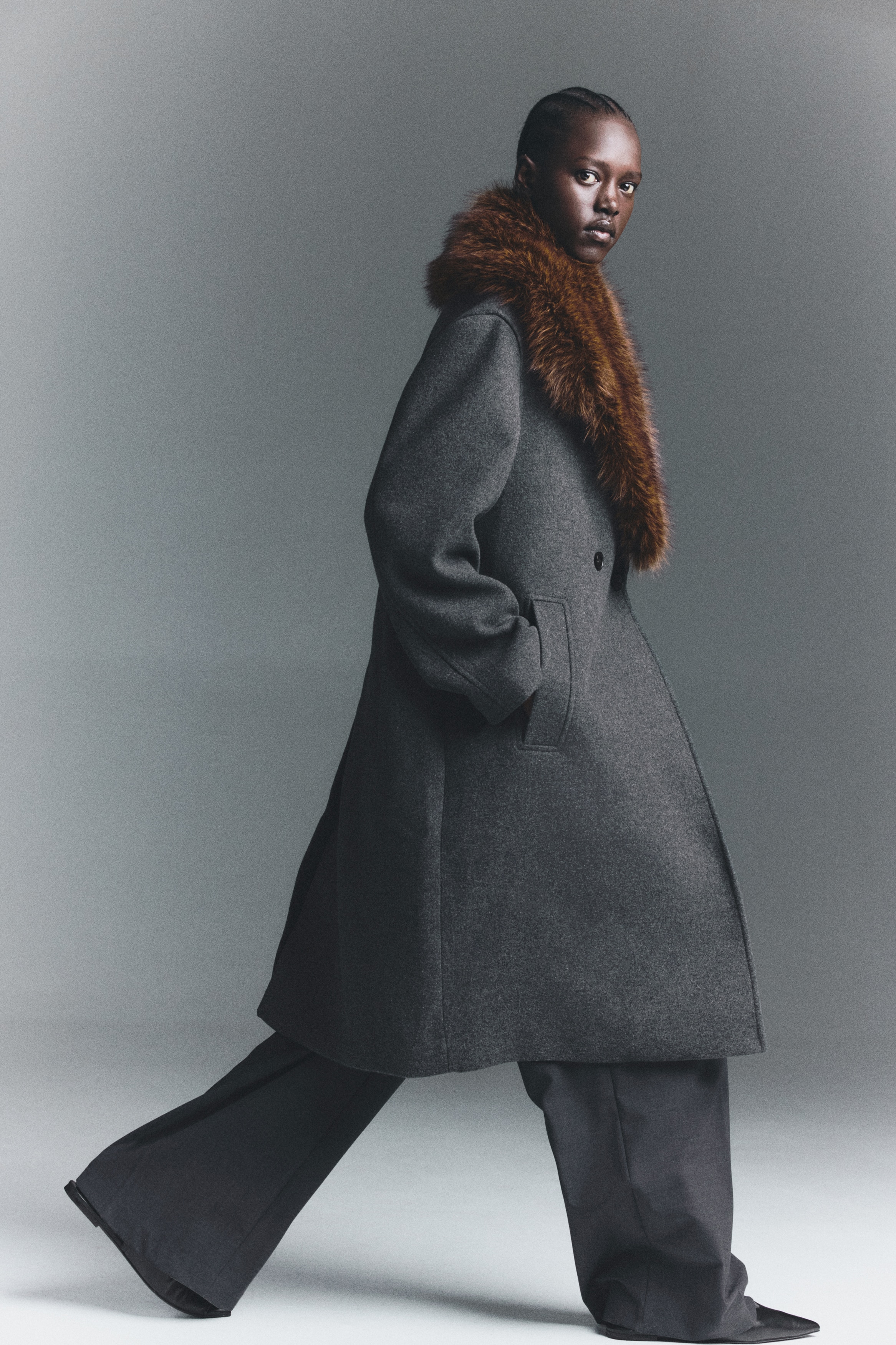 Double-breasted coat