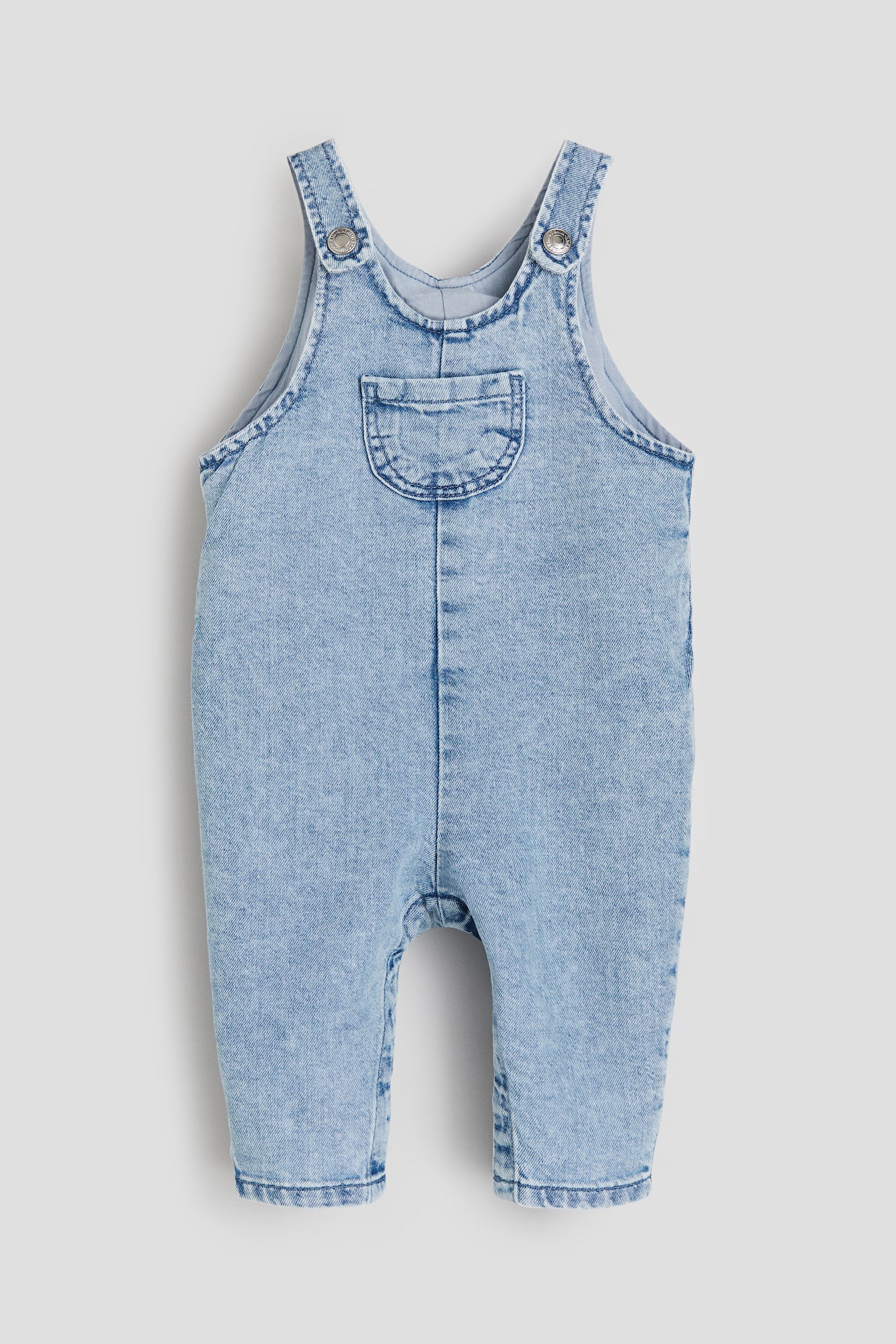 Denim dungarees - Light denim blue - 1