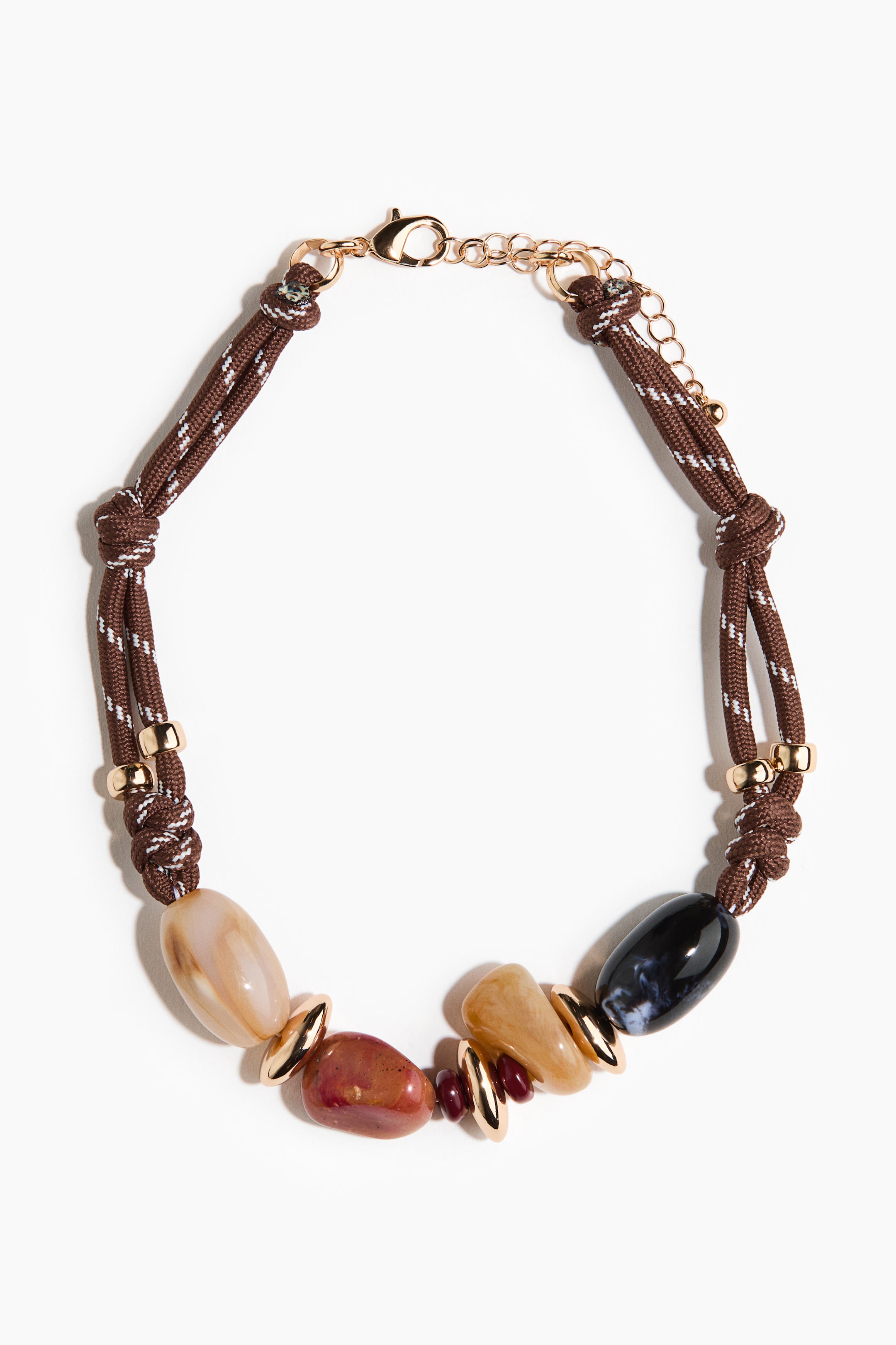 View larger image: Cord Necklace - Dark brown - Ladies | H&M US 3