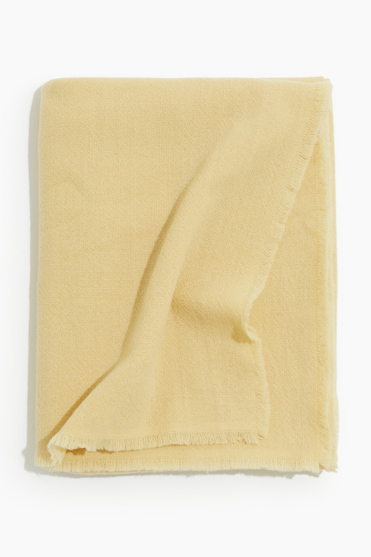  large wool blend blanket light yellow home all h m gb