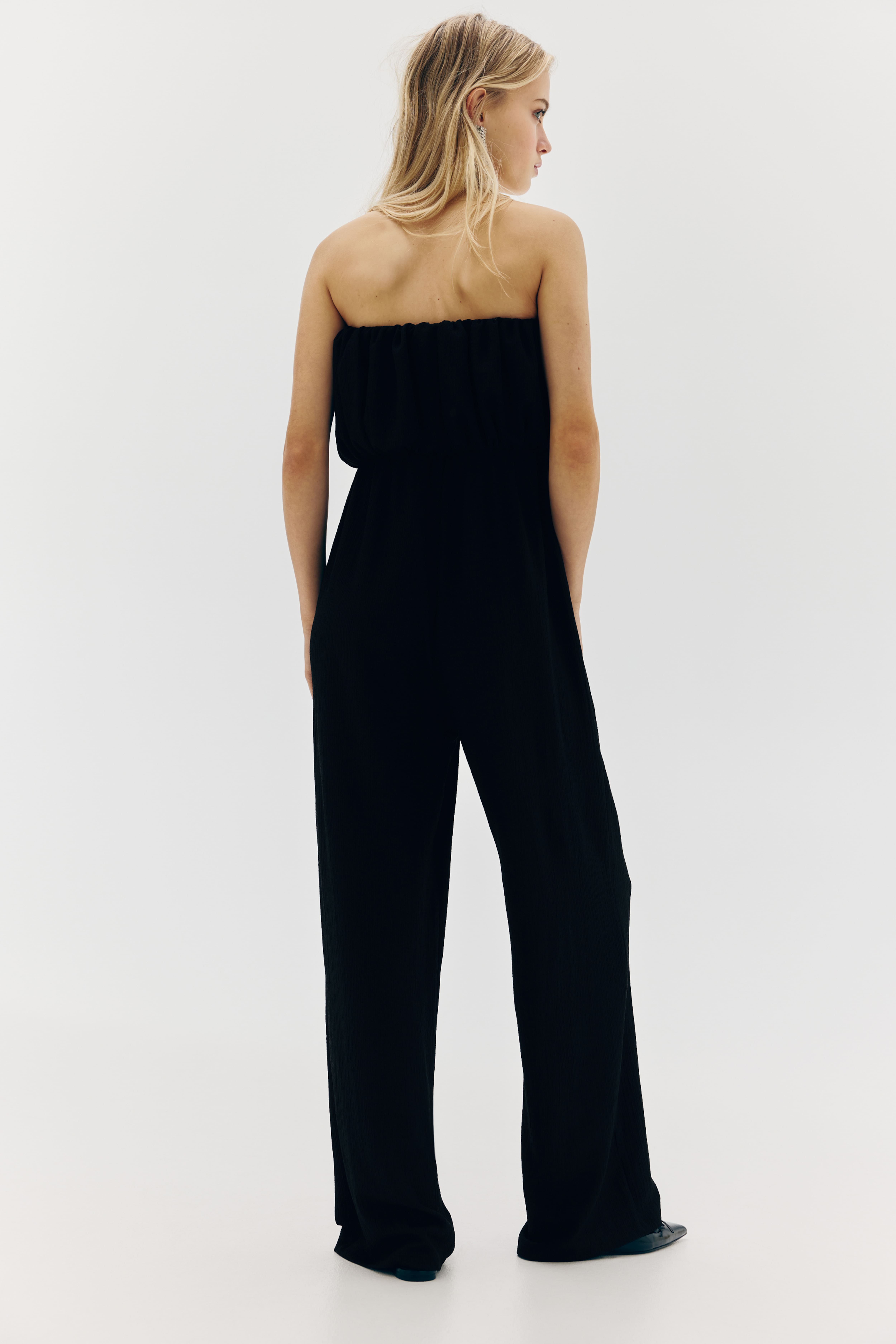 H&m black strapless jumpsuit online