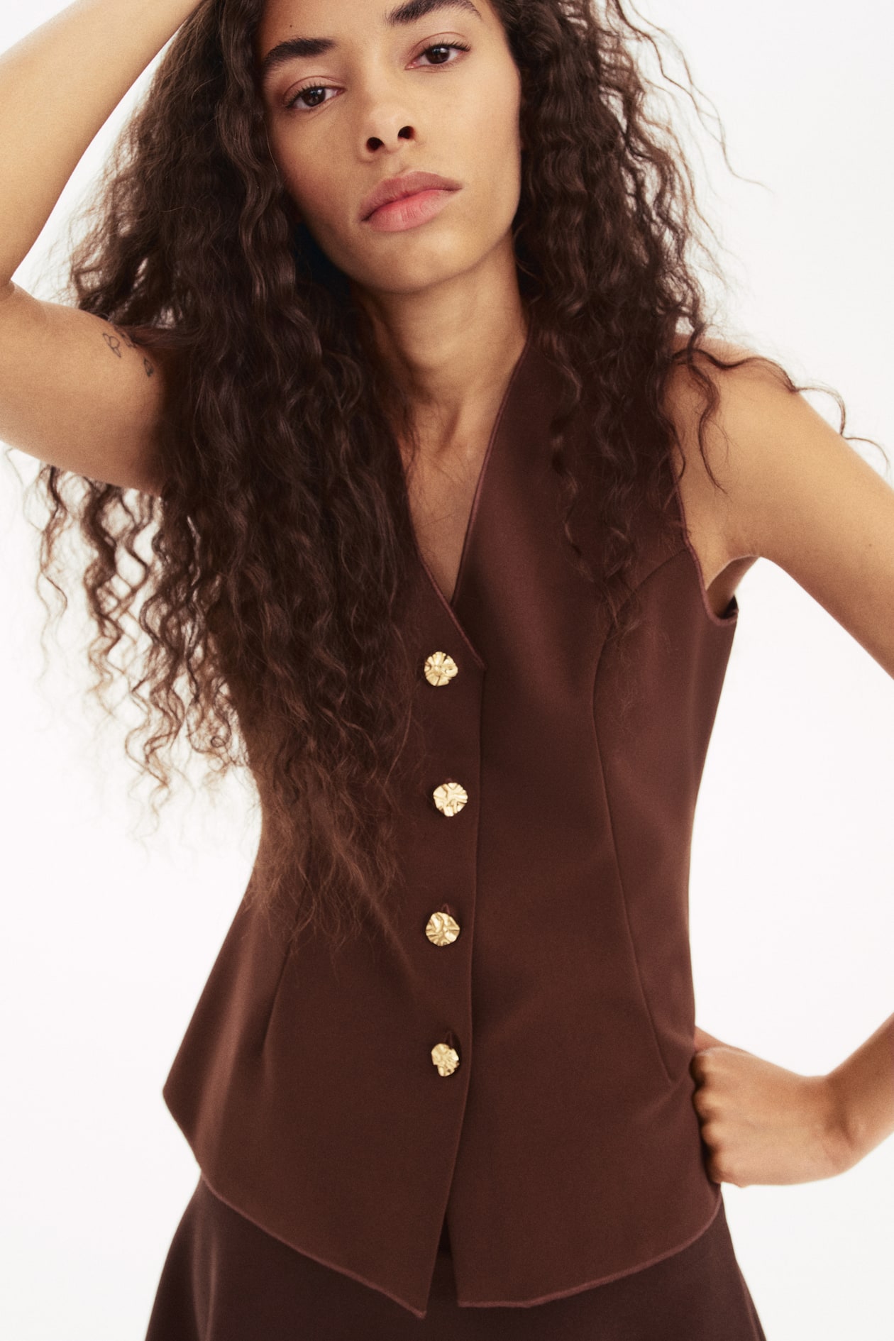 Tailored jersey waistcoat - image 3