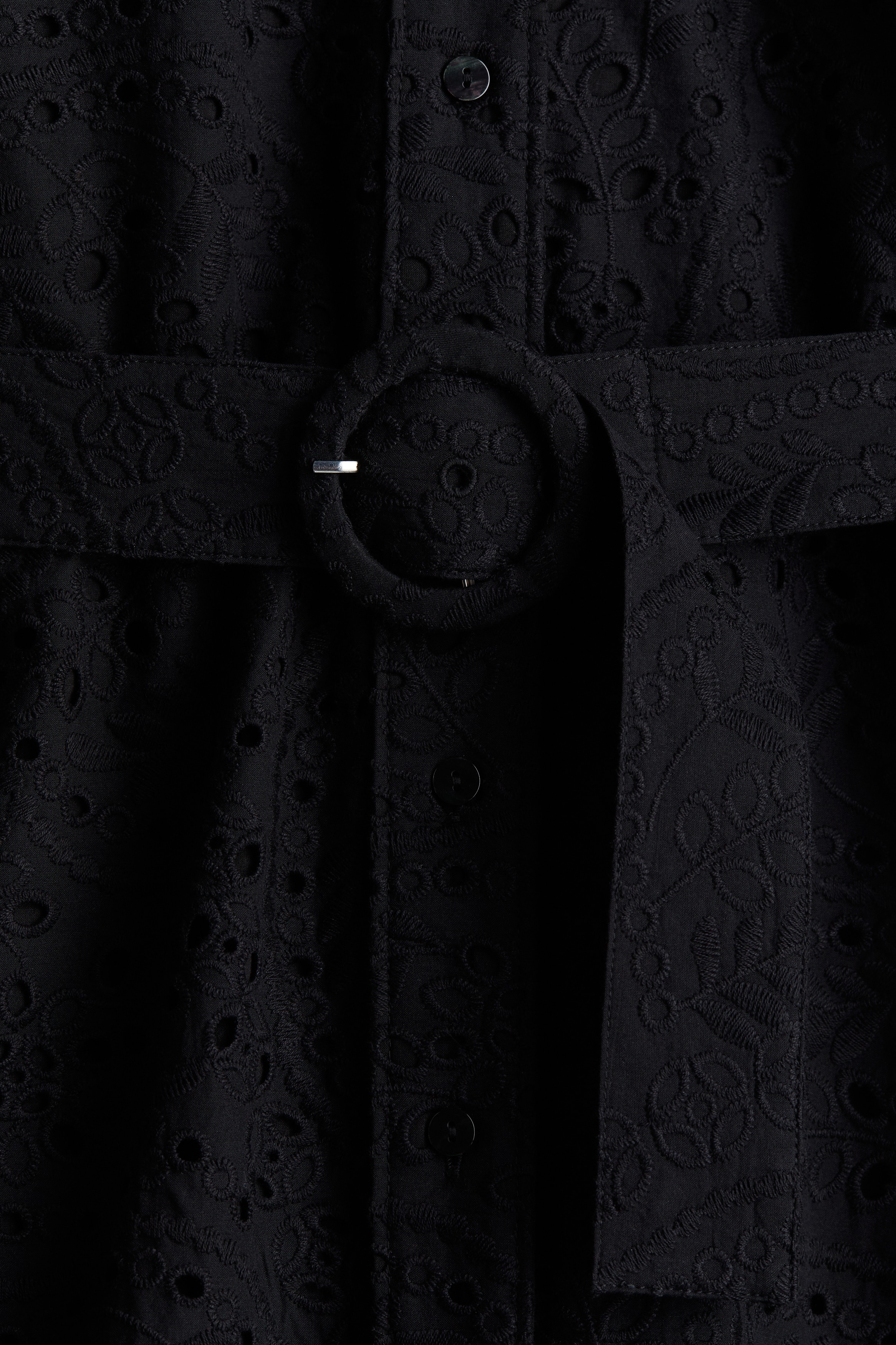 Broderie anglaise shirt dress