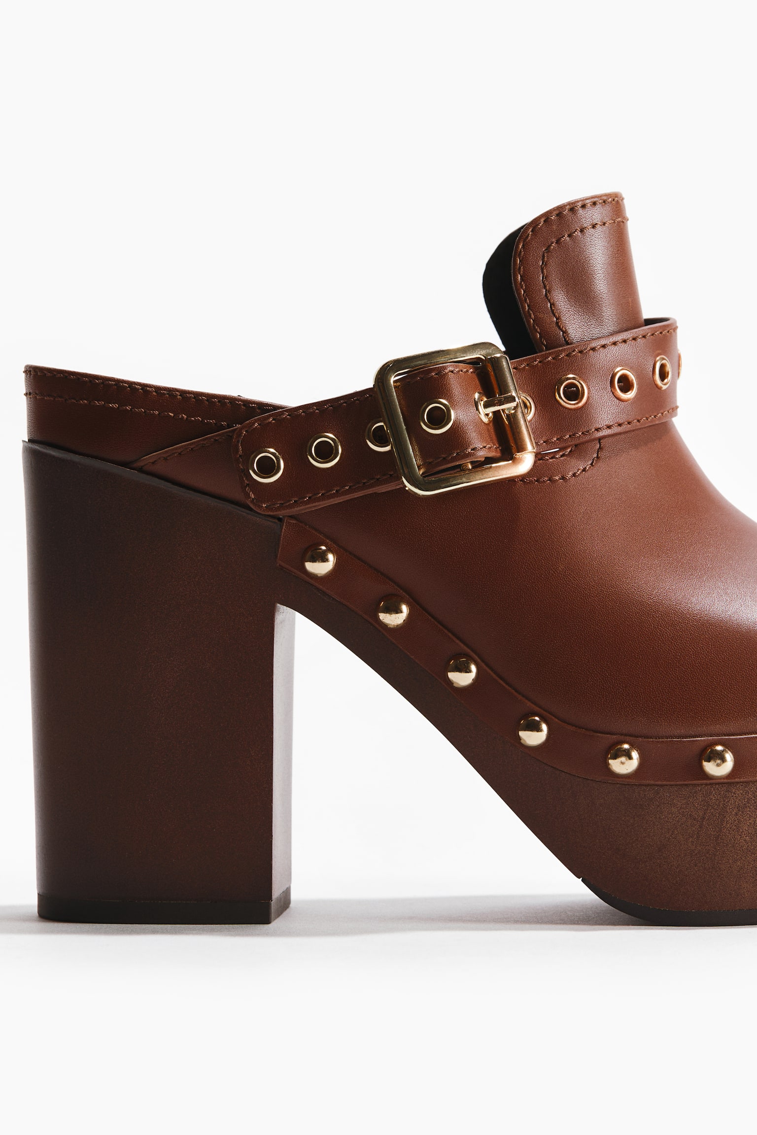 Heeled platform clogs - 3