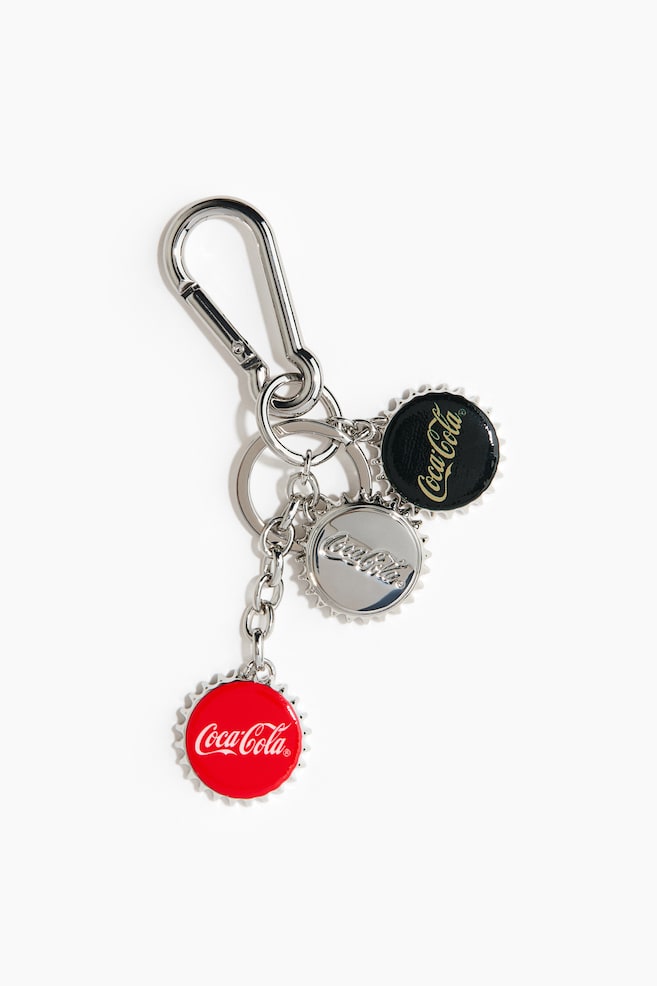 Charm per borsa - Argentato/Coca-Cola - 1