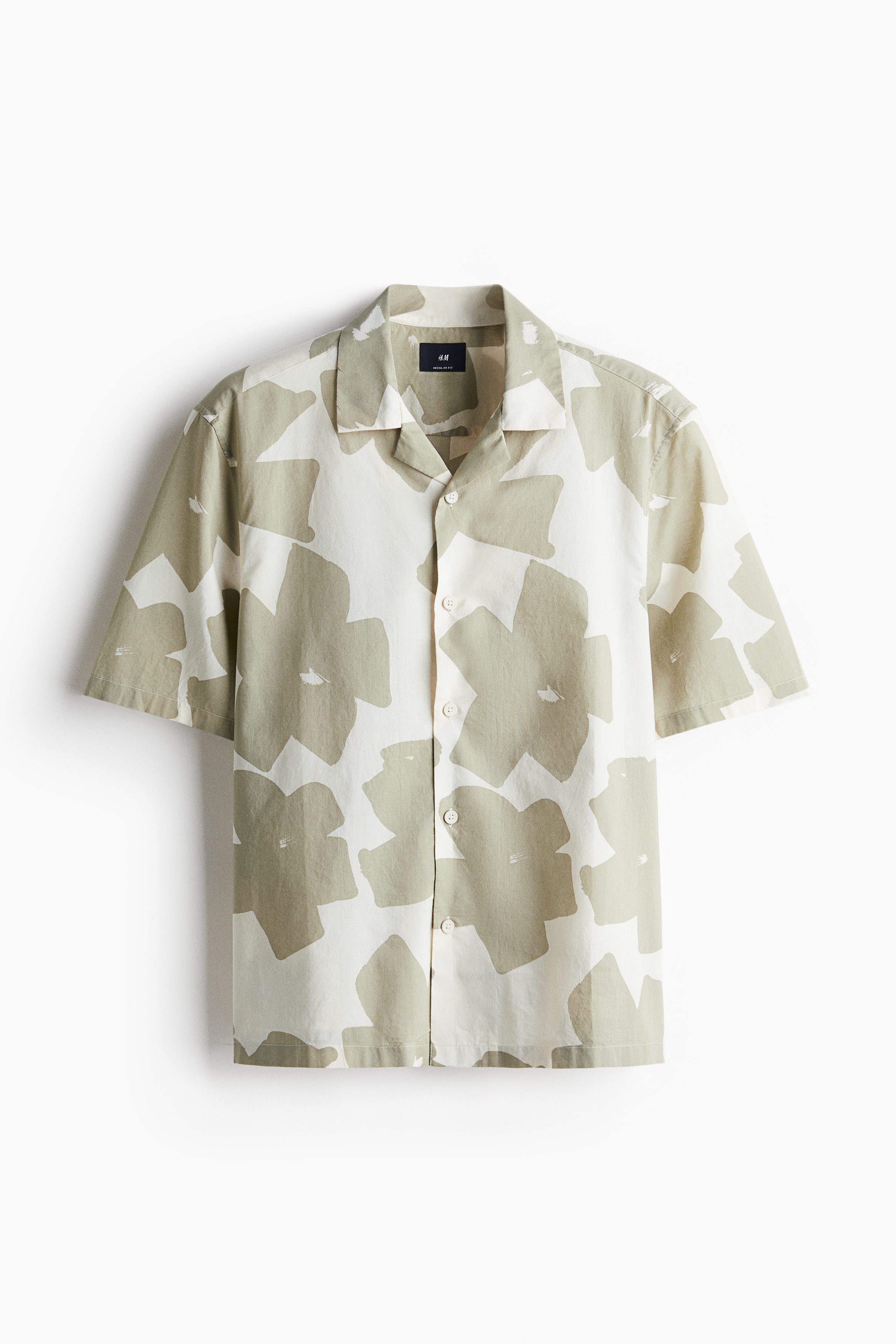 Camisa resort Regular Fit en algodón - Beige/Diseño/Azul claro/Franjas/Negro/Diseño/Amarillo/Rayado