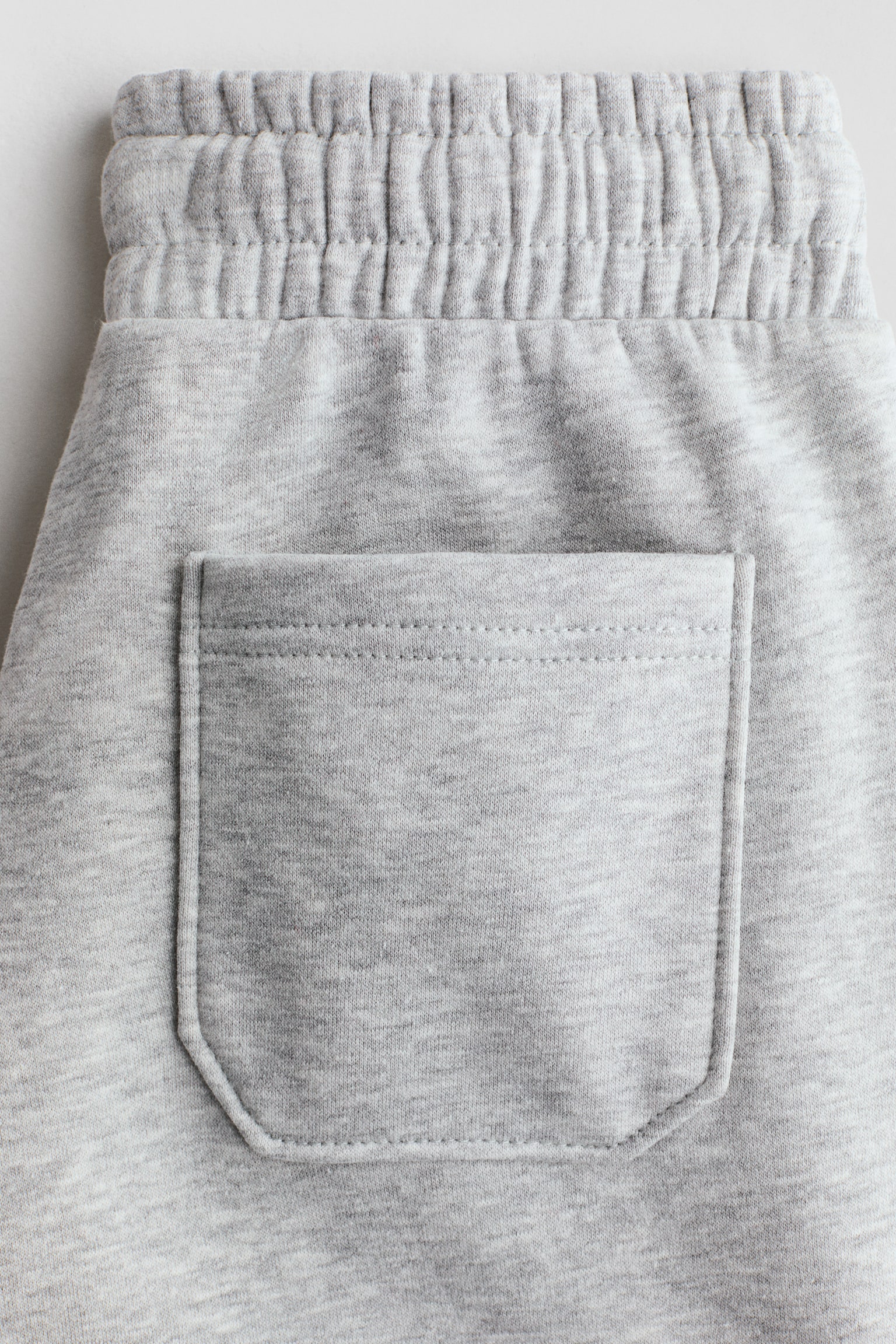 Brushed-inside joggers - Light grey marl/Black - 2