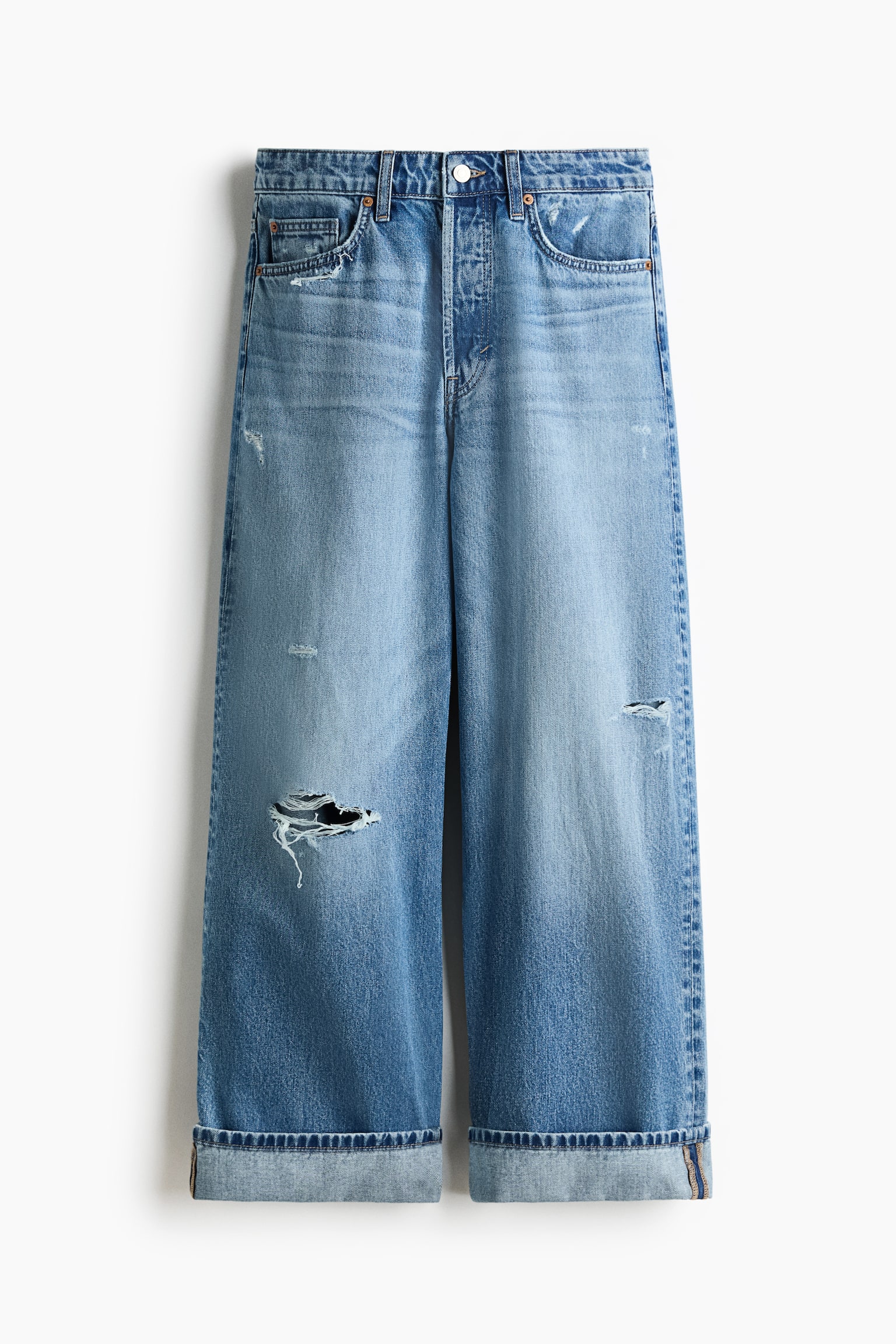 Barrel Regular Waist Ankle Jeans - Blu denim - 2