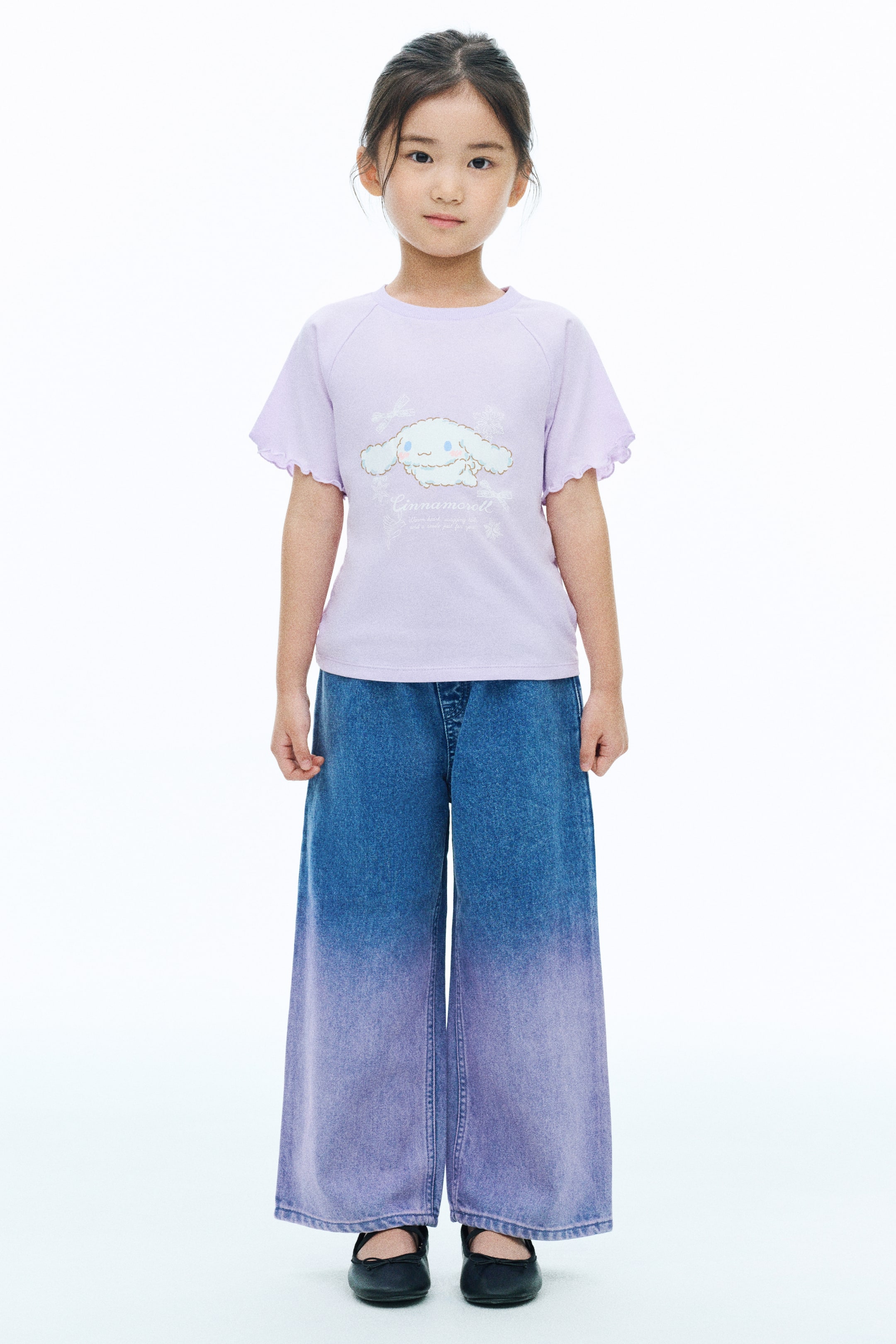 View larger image: Print-motif cotton T-shirt - Light purple/Cinnamoroll - Kids | H&M 1