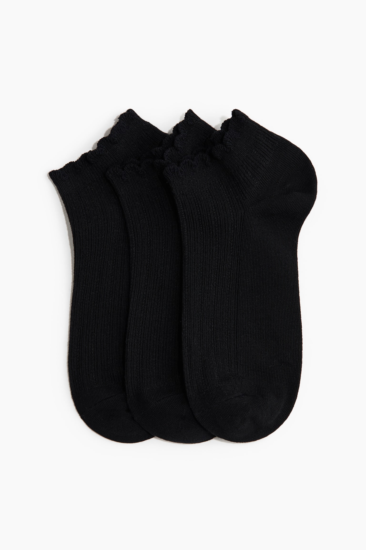 3-pack Calcetines al tobillo - Negro/Azul/Gris jaspeado/Blanco/Blanco