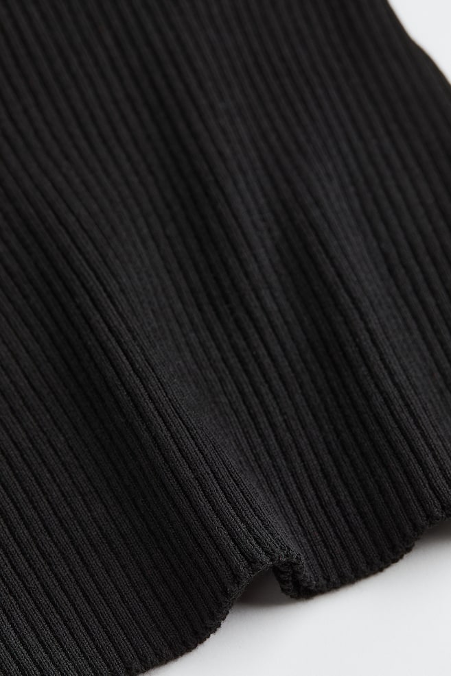 Rib-knit tube top - Black/Light mole/Cream - 5