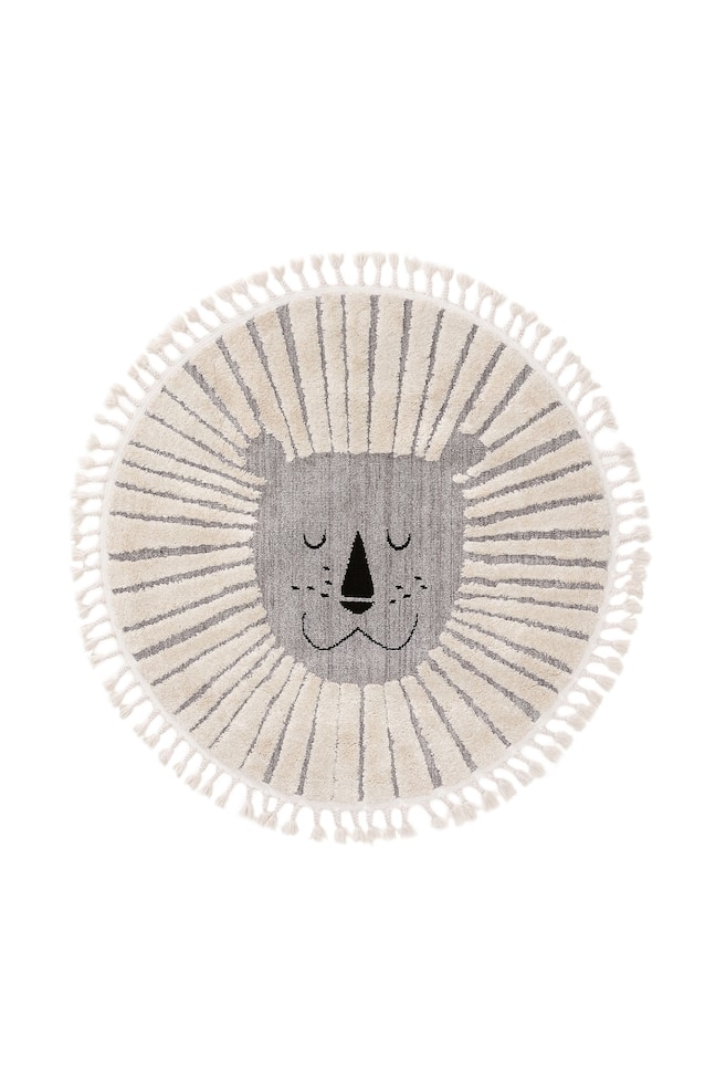 Tapis Enfant Momo - Gris/Crème/Beige - 1