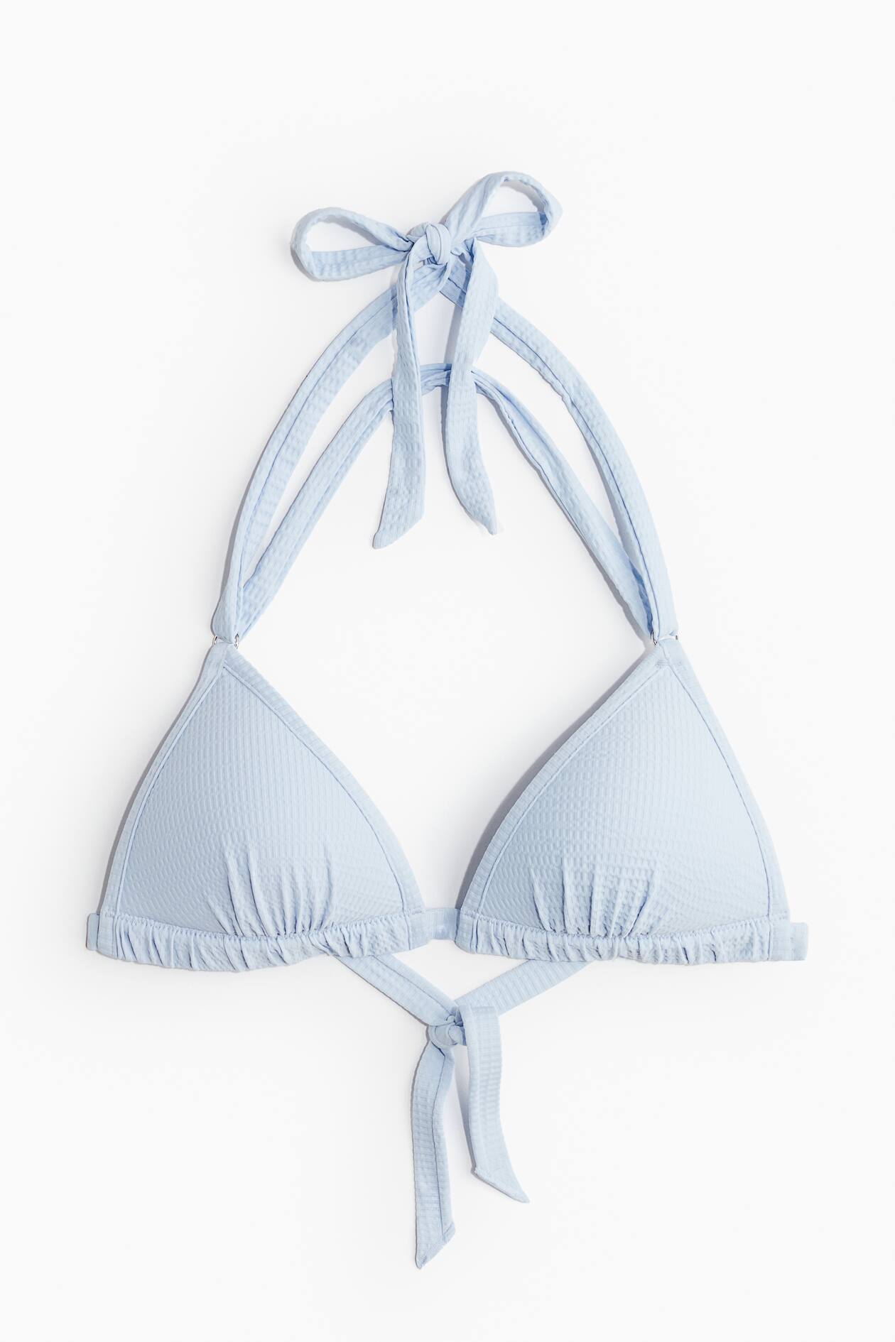 SHEKINI Haut De Bikini Triangle Rembourré Dos Nu Pour Femme - Maillot Sexy Et Confortable