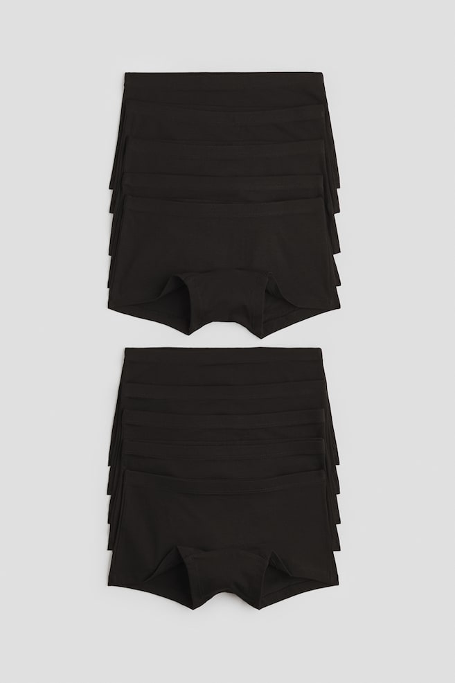 10er-Pack Boxerslips - Schwarz/Graumeliert/Weiß/Schwarz/Hellgrün/Weiß/Hellrosa/Blassrosa/Dunkelrosa - 1
