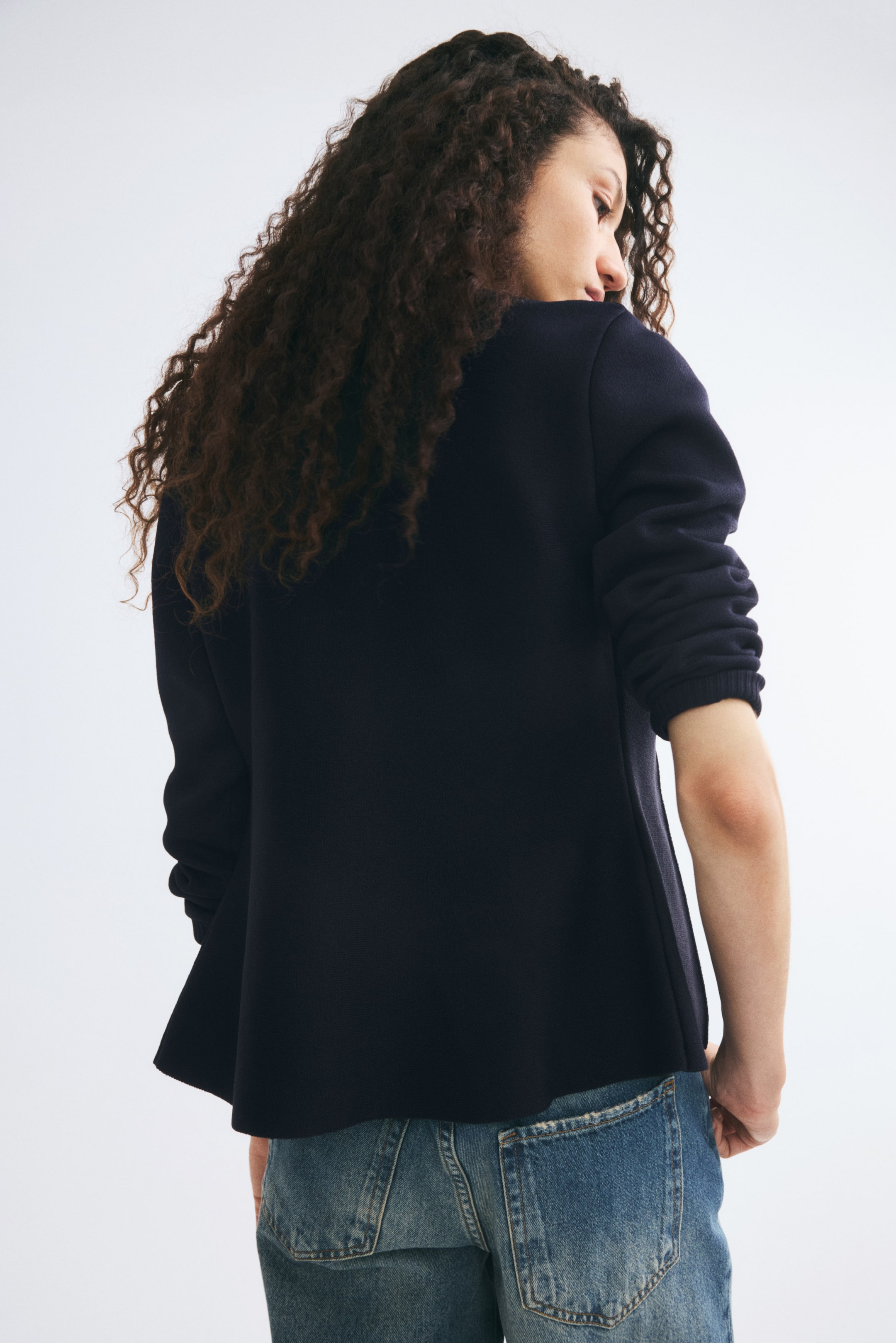 Fitted Fine-Knit Cardigan