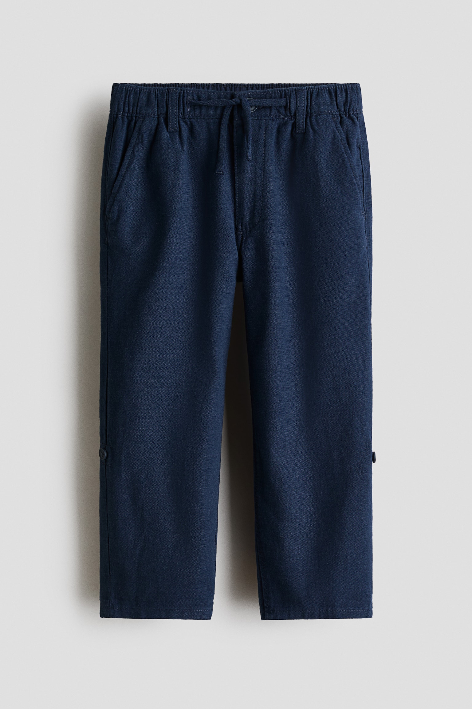 Cotton roll-up trousers - 4