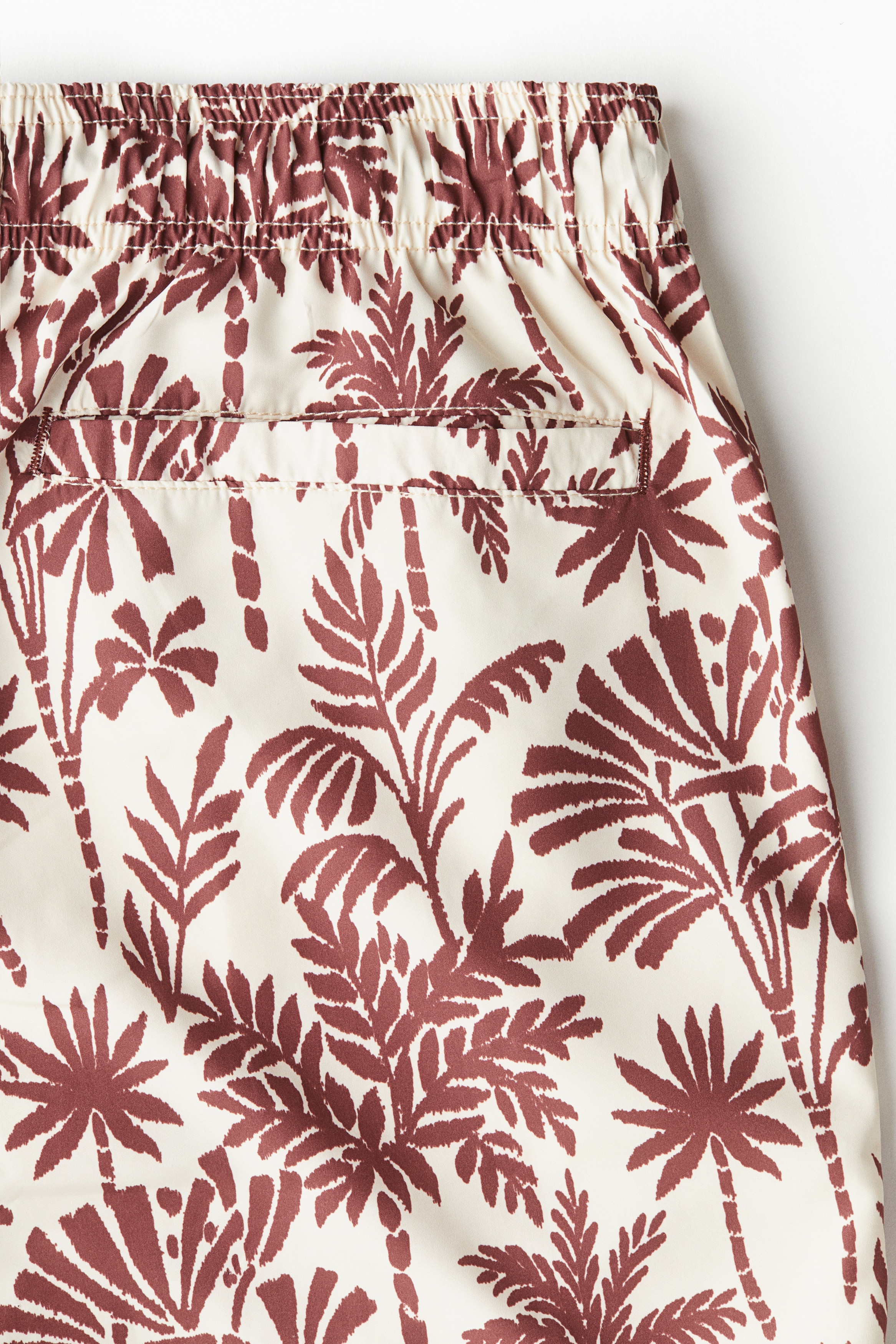 Patterned swim shorts
