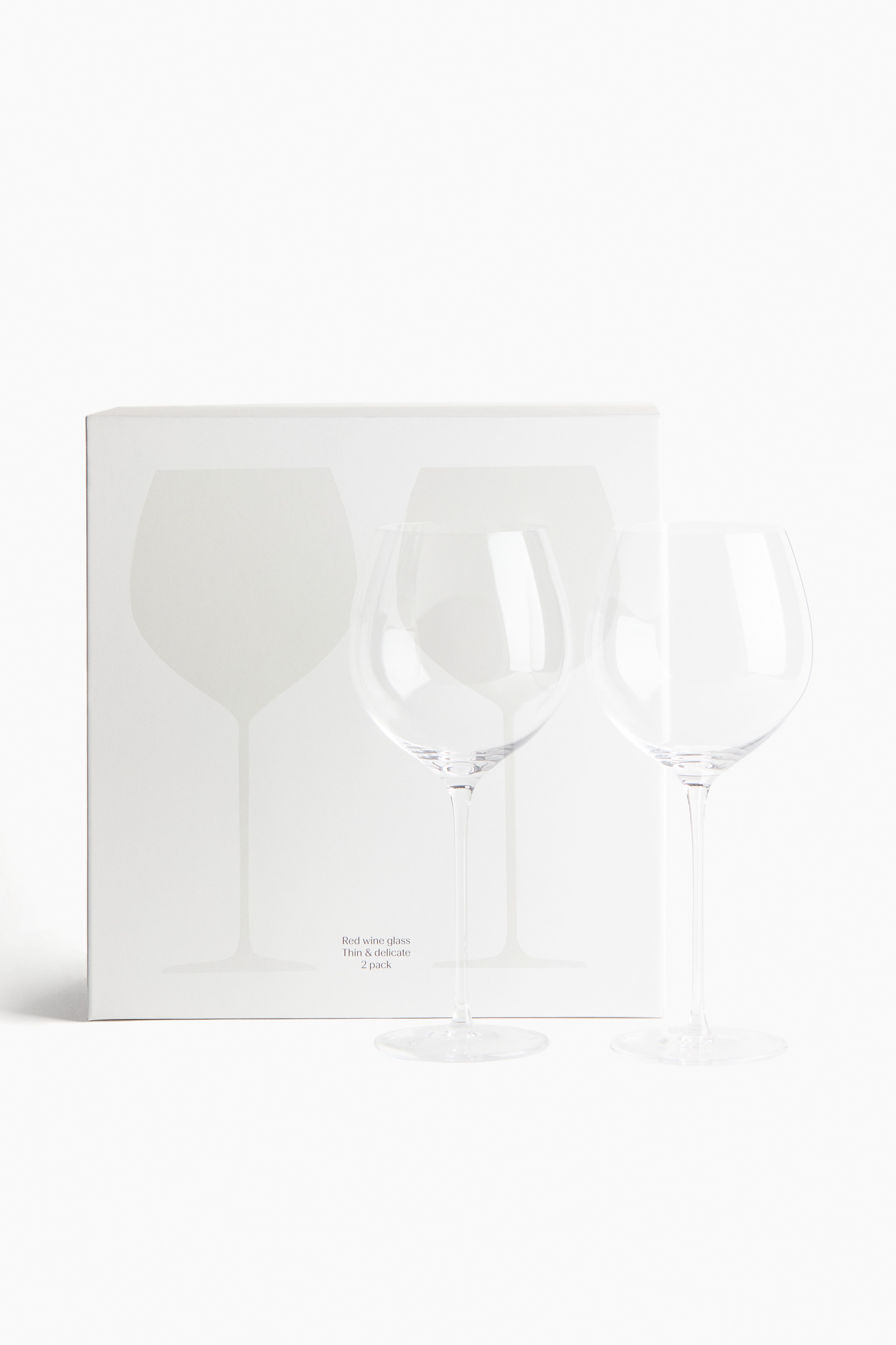 2-Pack Delicate Red Wine Glasses