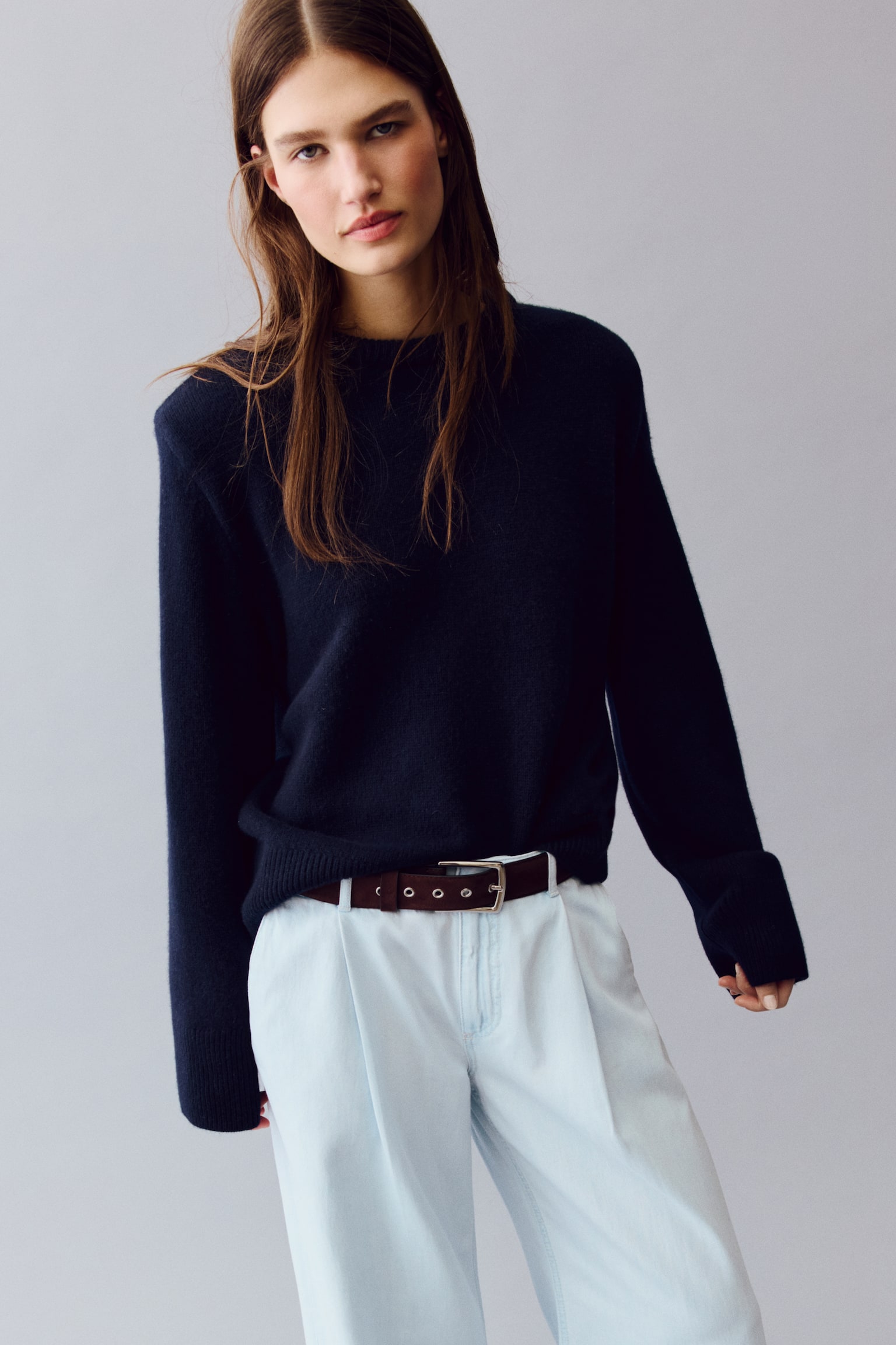 Loose Fit Wide Regular Jeans - Light blue/Dark denim blue/Denim blue - 7