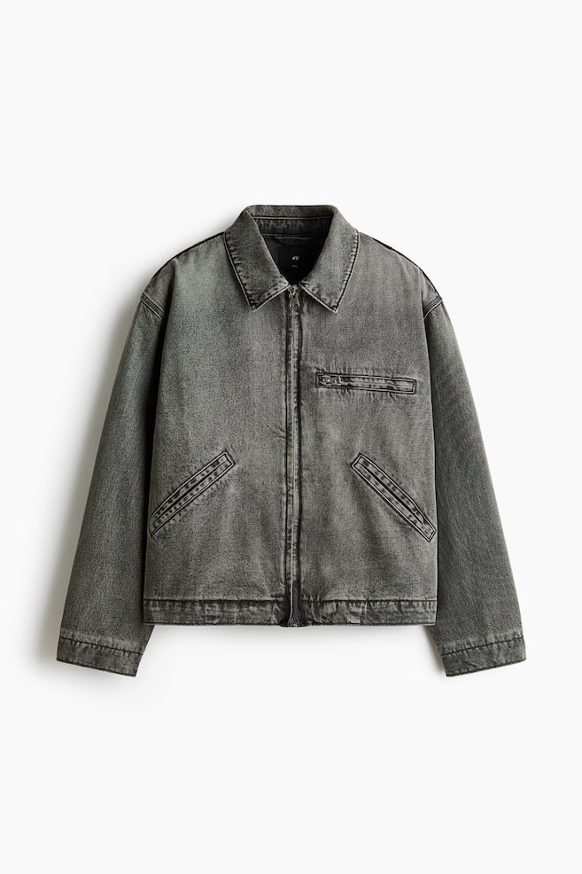 Denim jacket - Grey - 1