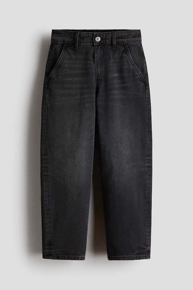 Wide Leg Low Jeans - Denim black - 1