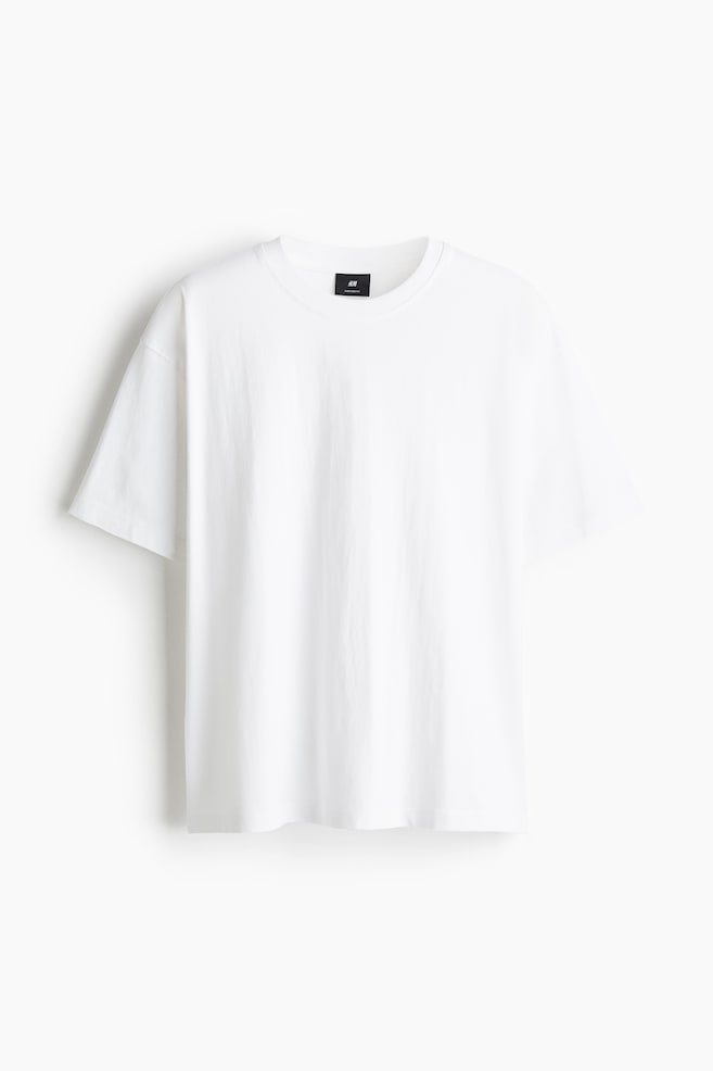 T-shirt Grande Taille en coton - Blanc/Blanc - 1